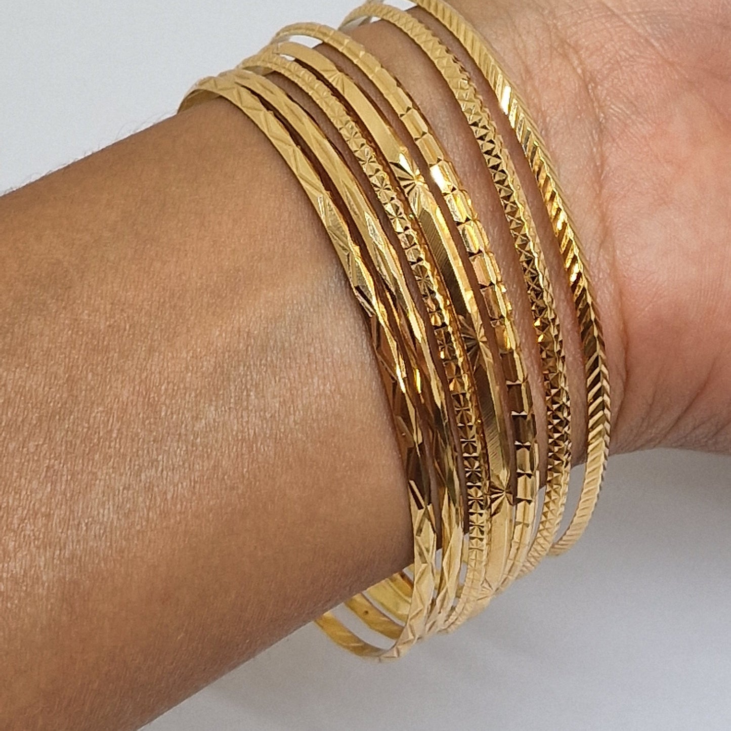 Bracelet Jonc Semainier en Or Rose 18K 44.56 Grs