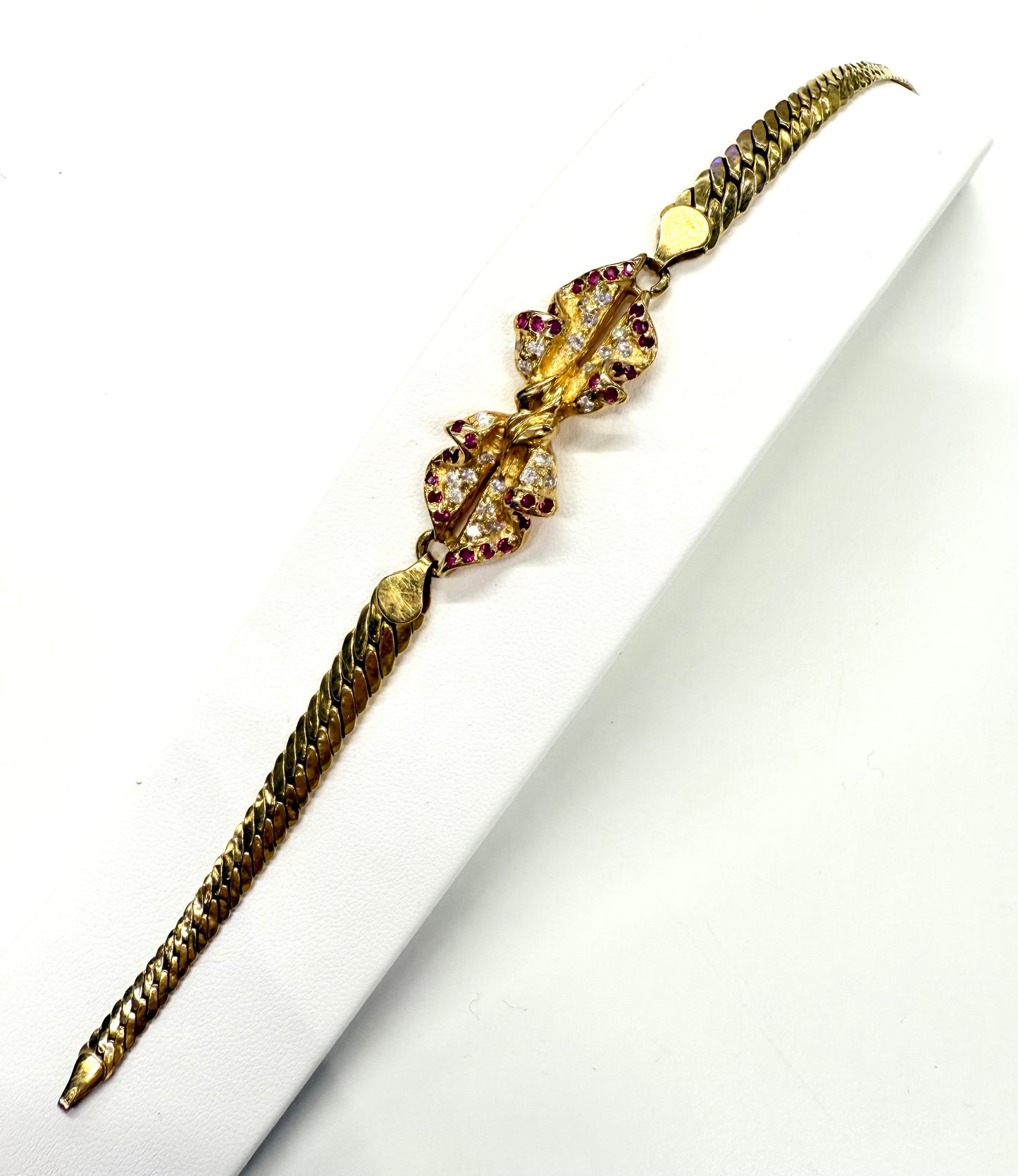 Bracelet Maille Anglaise en or jaune 18K 13.79 Grs