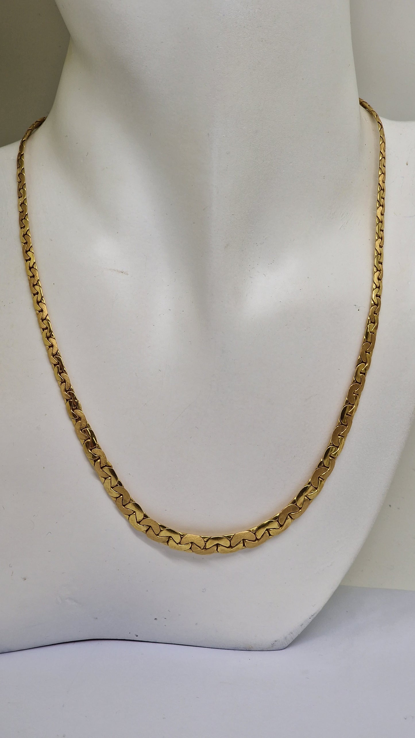 Collier Maille Haricot en Or jaune 18K 10.45 Grs