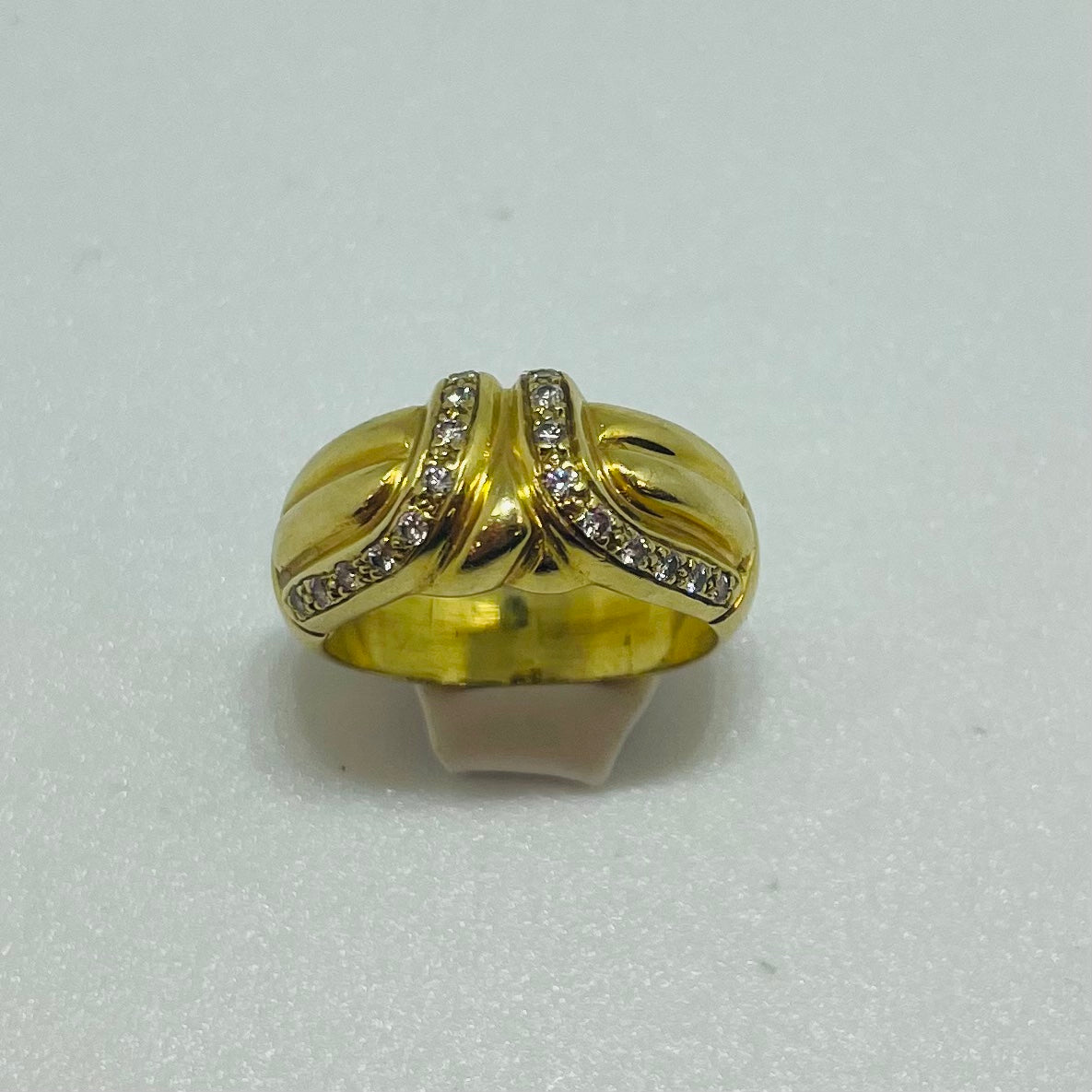 Bague en Or Jaune 18K Taille-52