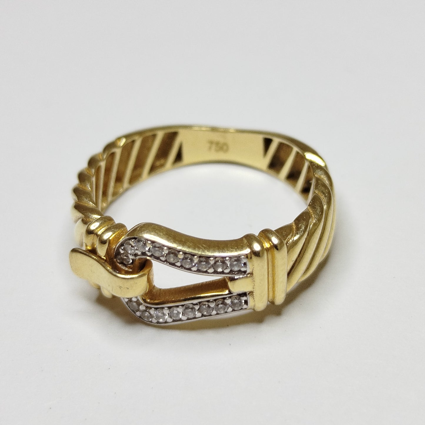Bague en Or Jaune 18K Taille-56