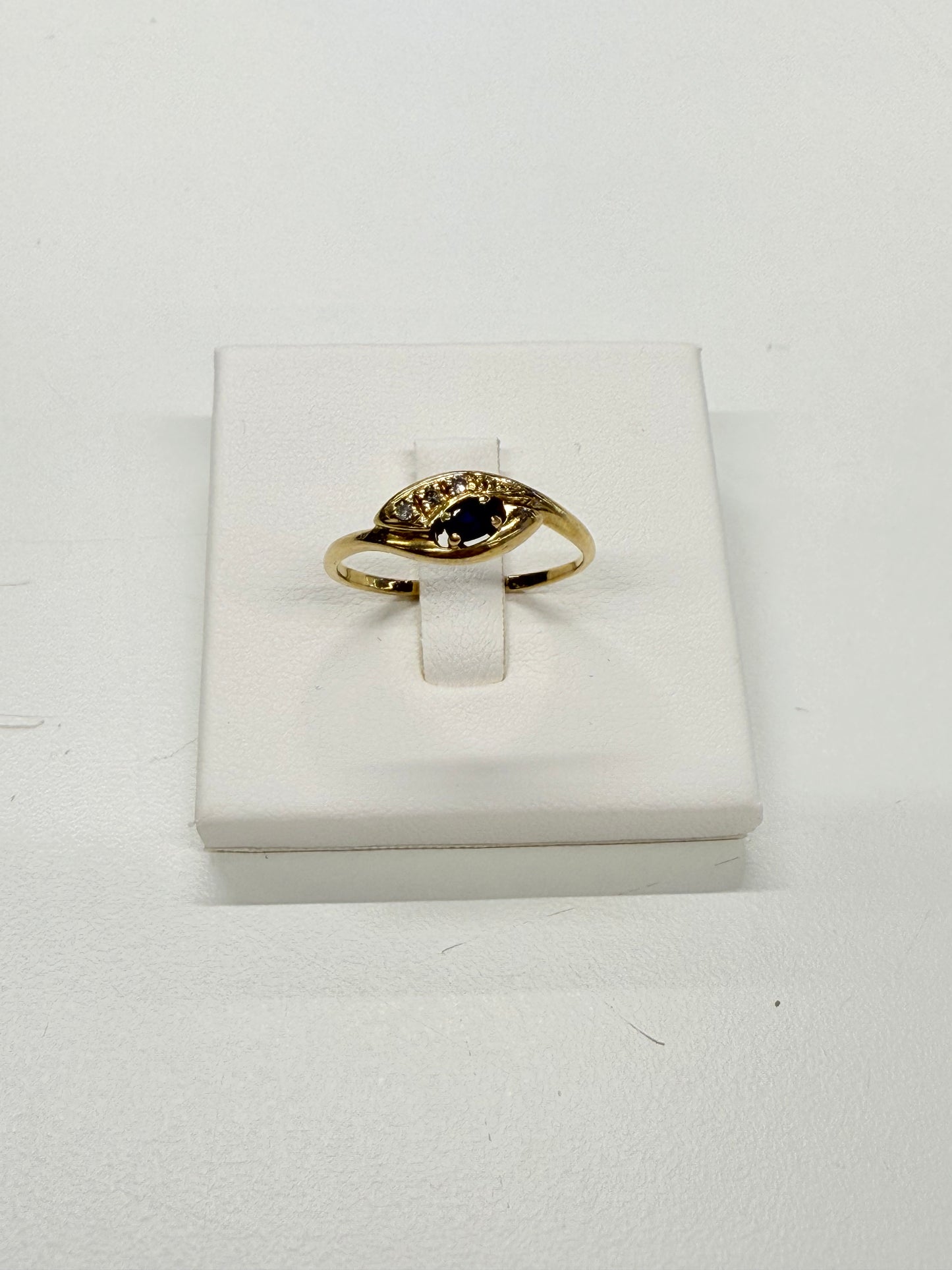 Bague Or 18k Saphir et Diamants - Taille 55