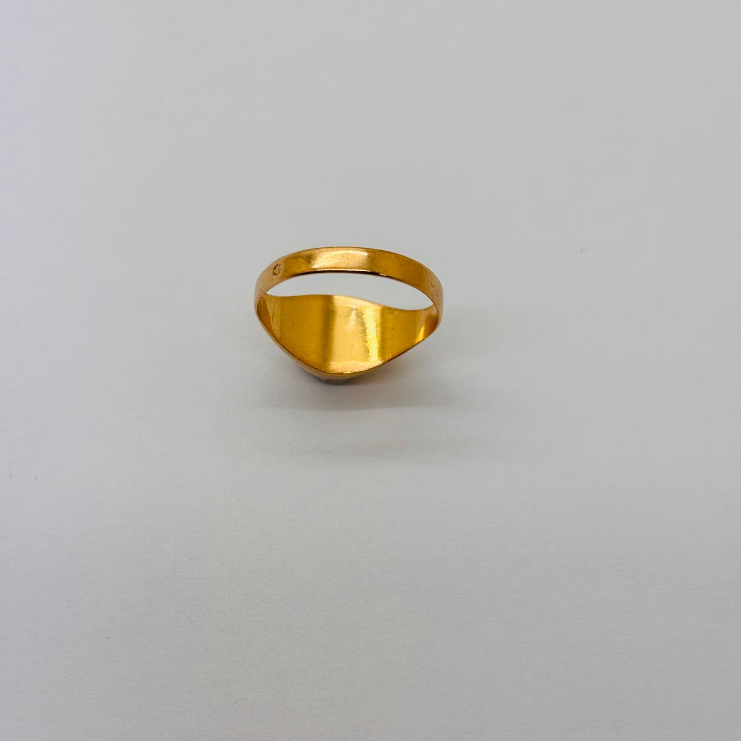 Chevalière en or jaune 18K Taille-53