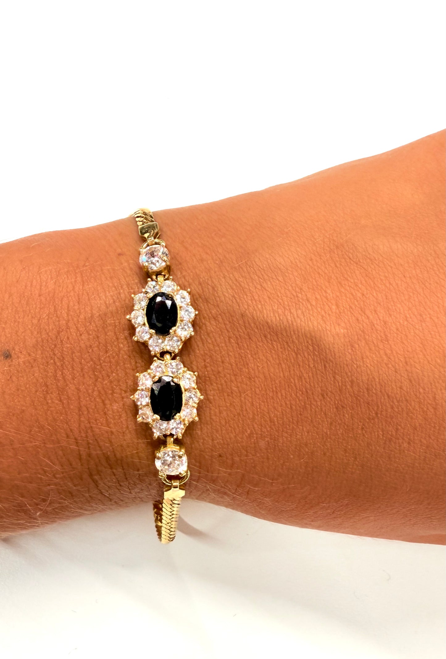 Bracelet maille anglaise en or jaune 18K 8.74 Grs