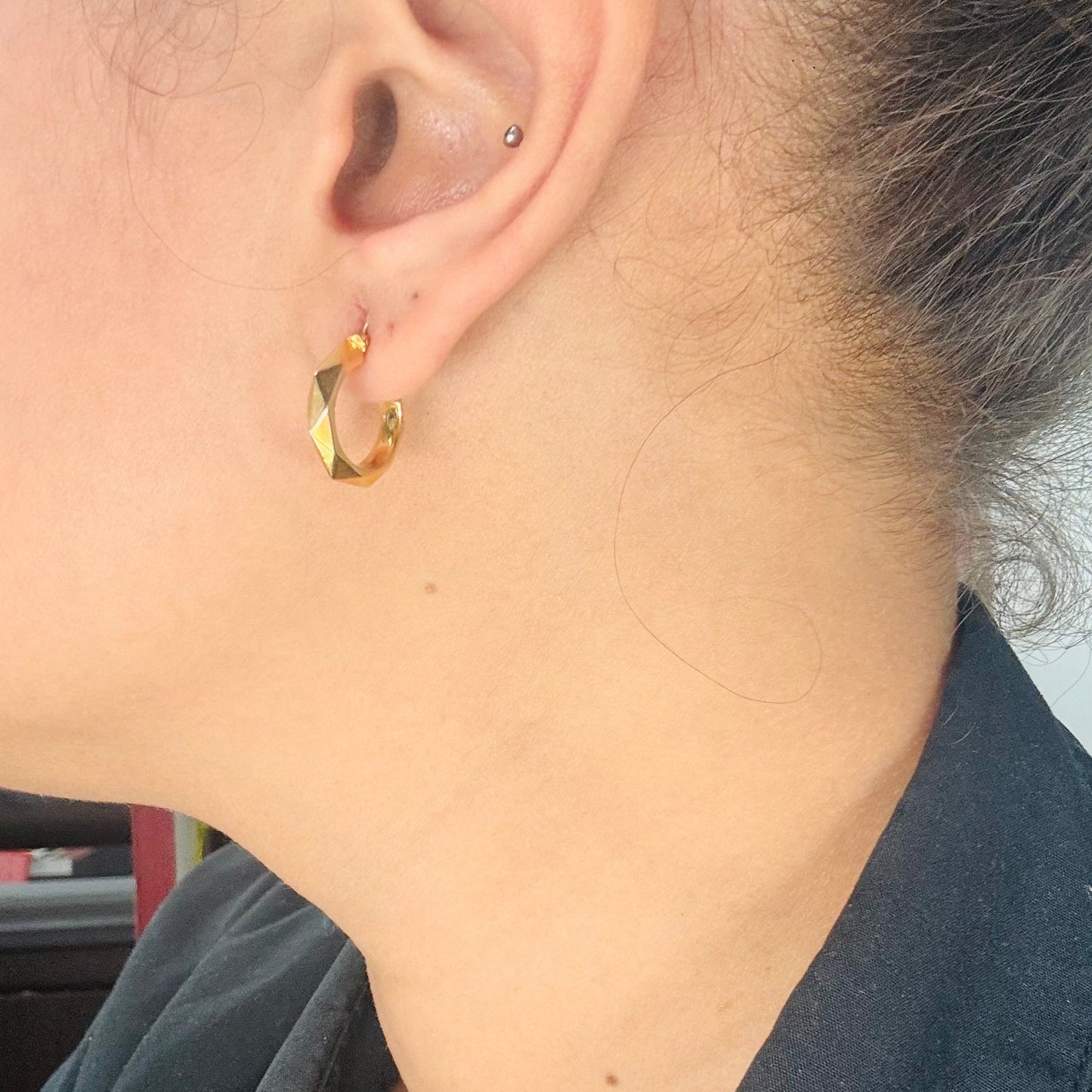 Créoles en or jaune 18K 1.17 Grs