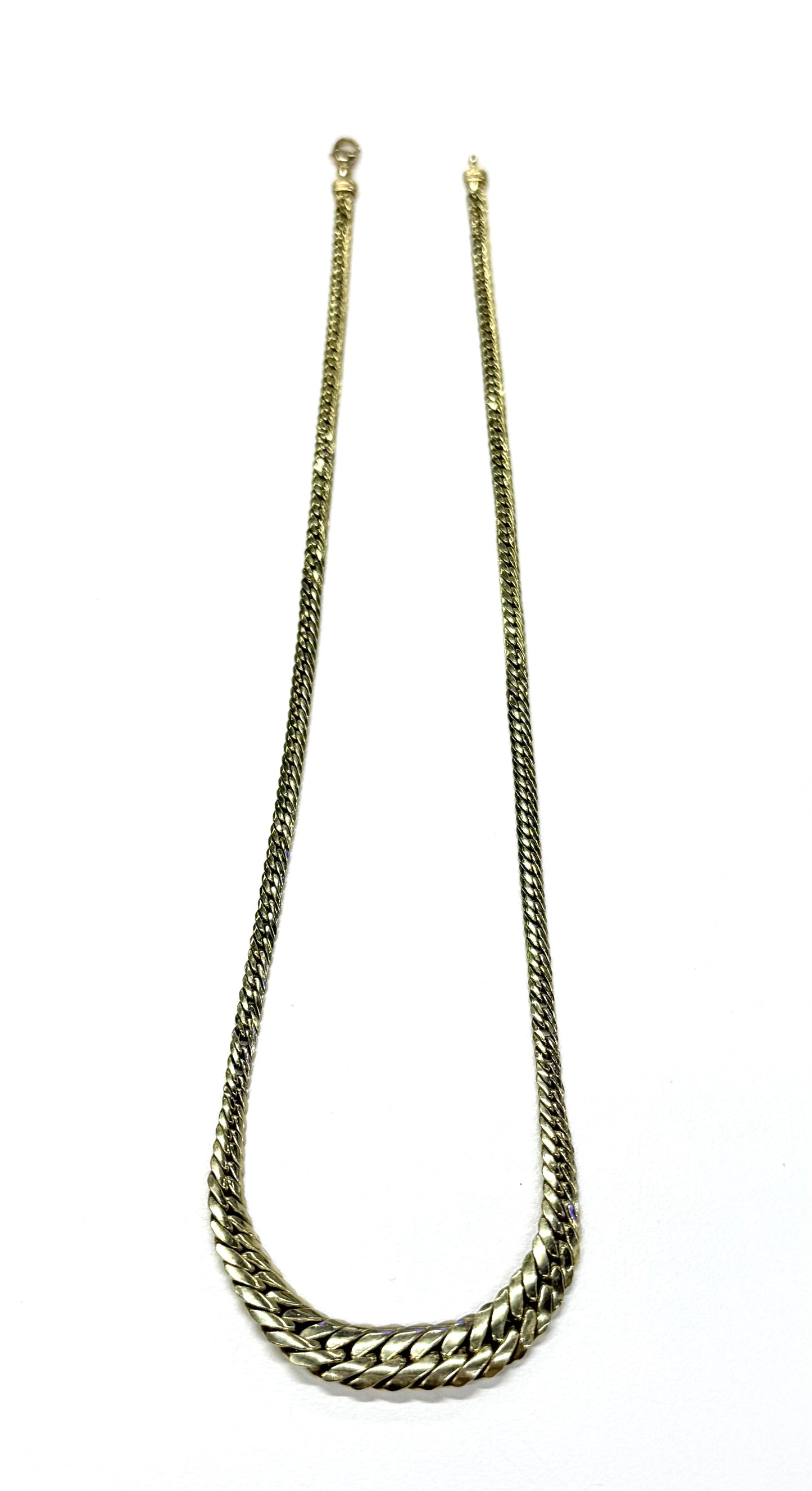 Collier Ras du Cou Or Jaune Maille Anglaise 18k - 8.60 Grs