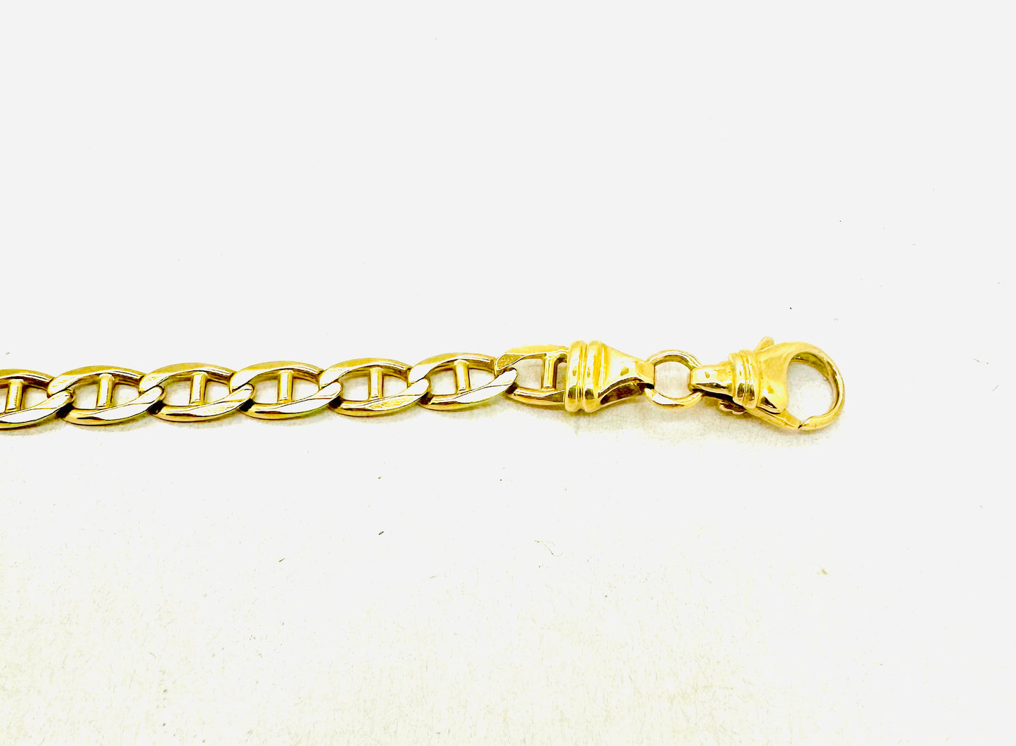 Bracelet Identité Or Jaune 18k Tête d'Aigle 20cm