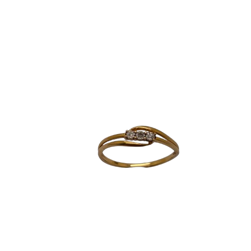 Bague en or jaune - Taille 54