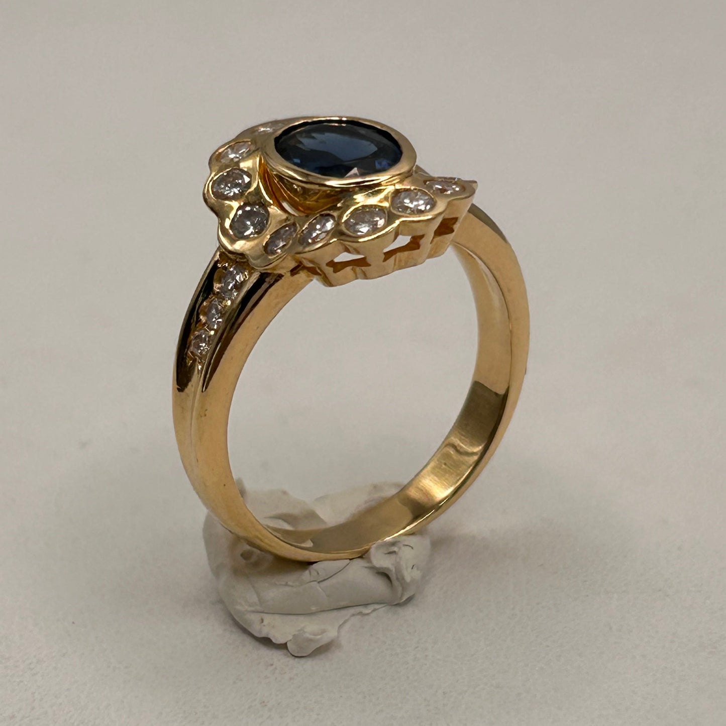 Bague en Or Jaune 18K Taille-54