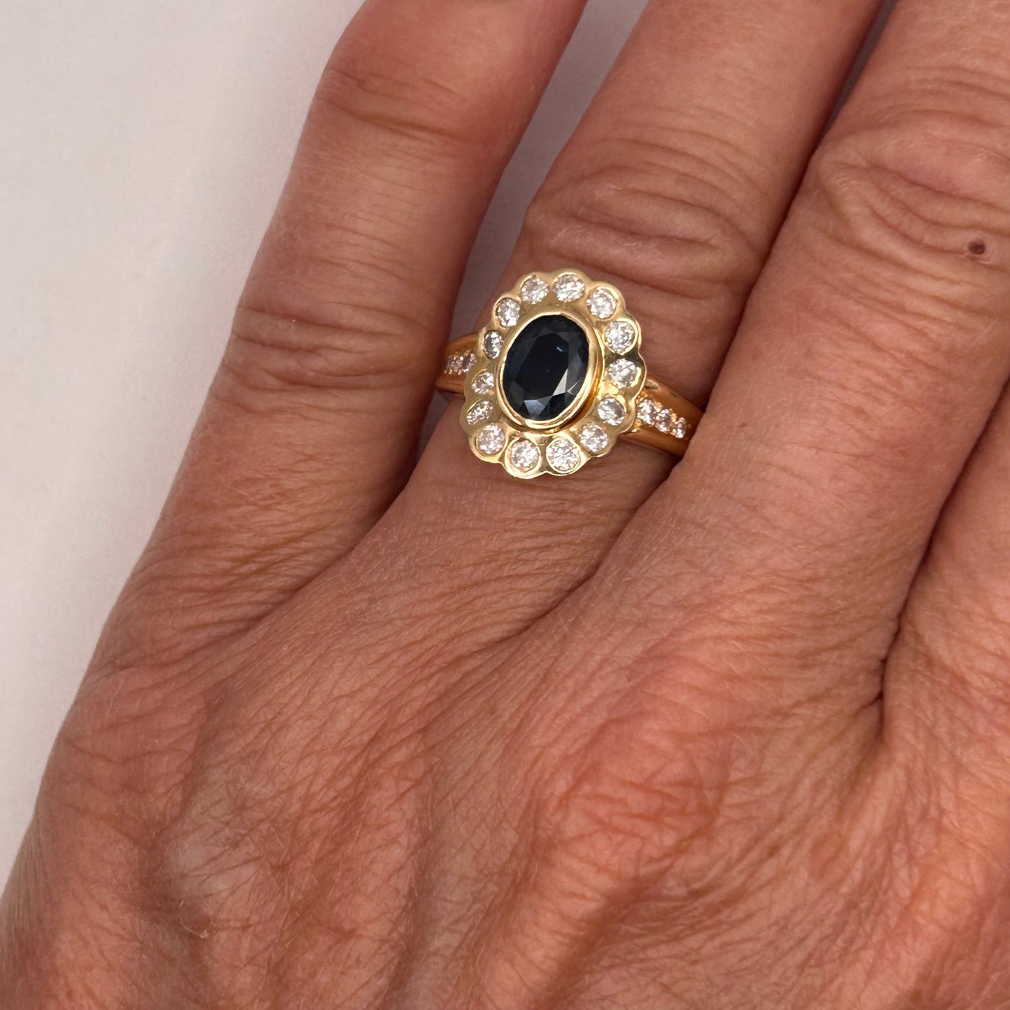 Bague en Or Jaune 18K Taille-54