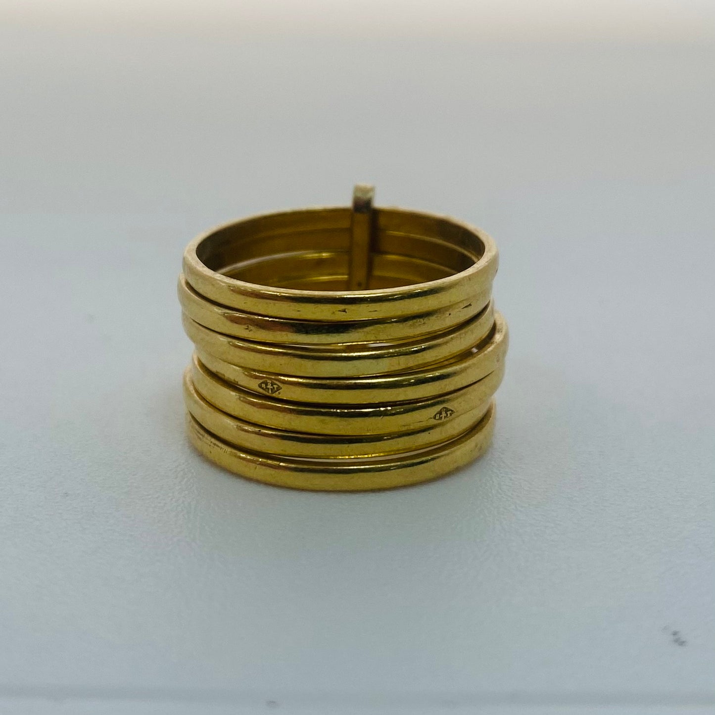 Bagues Semainier Or Jaune 18K Tête d'Aigle