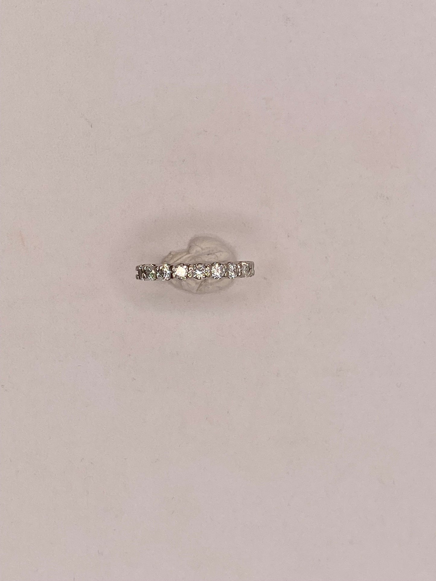 Alliance en Or Blanc 18K avec Diamants 3.11 Grs - Taille 55