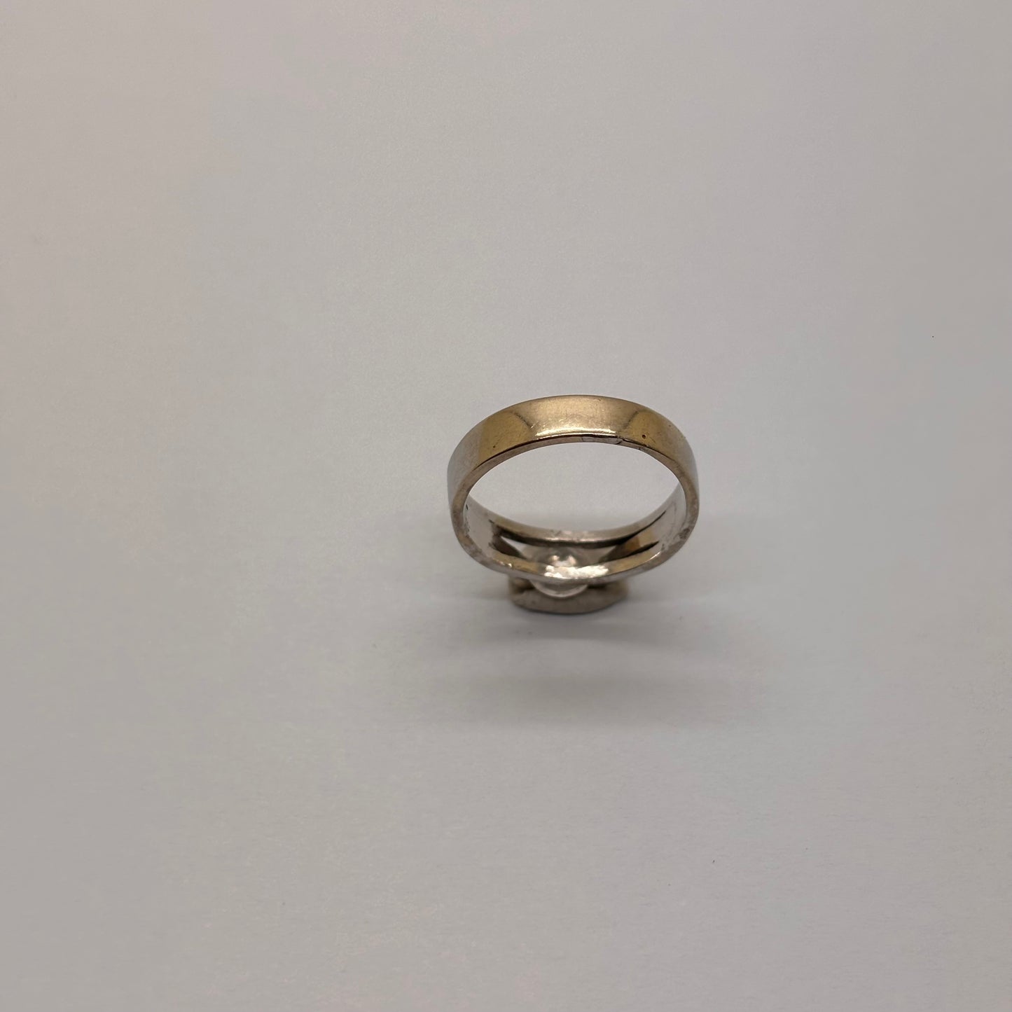 Solitaire en or blanc 18K Taille-48