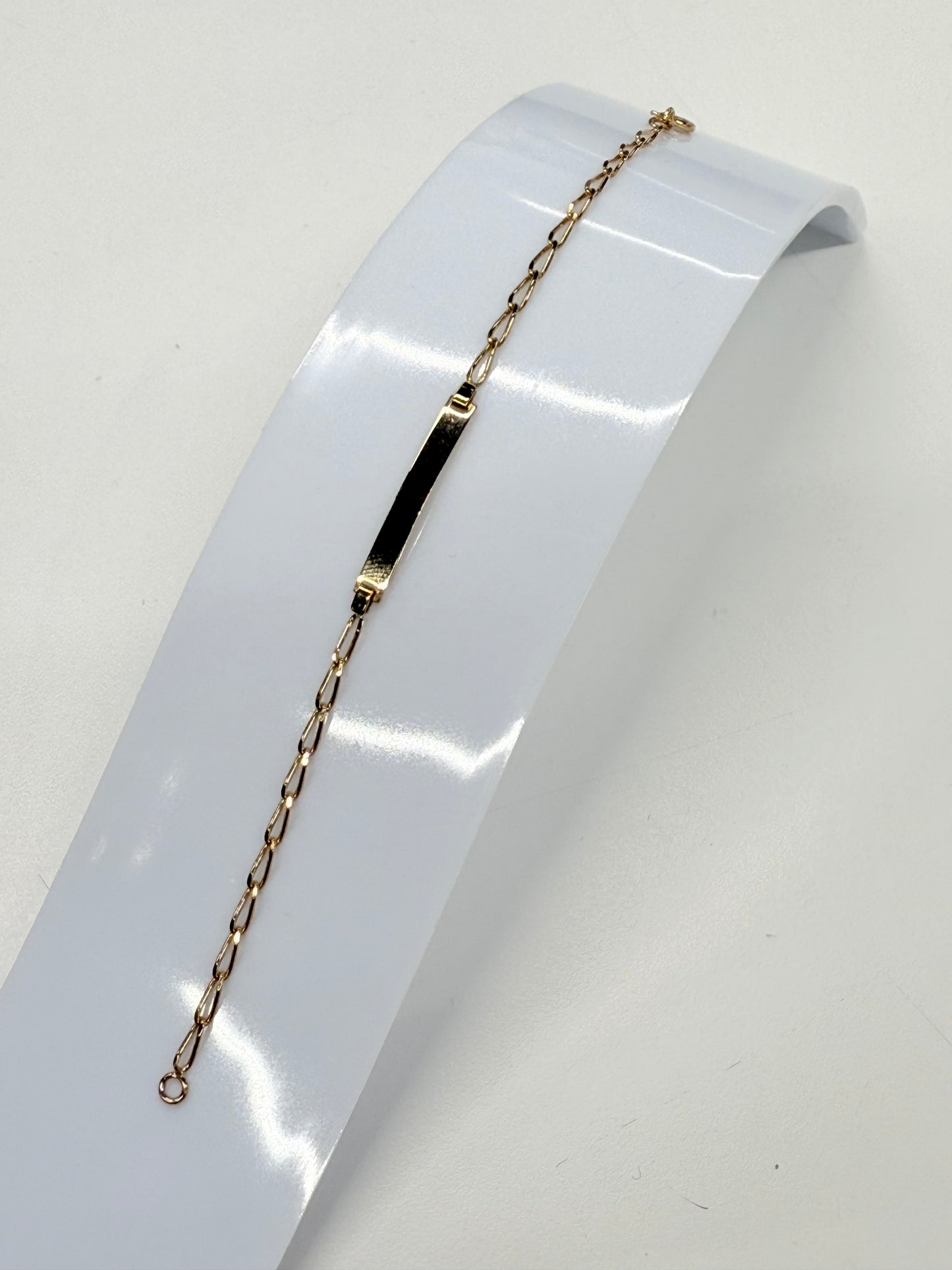 Bracelet Identité Or Jaune 18 Carats Enfant
