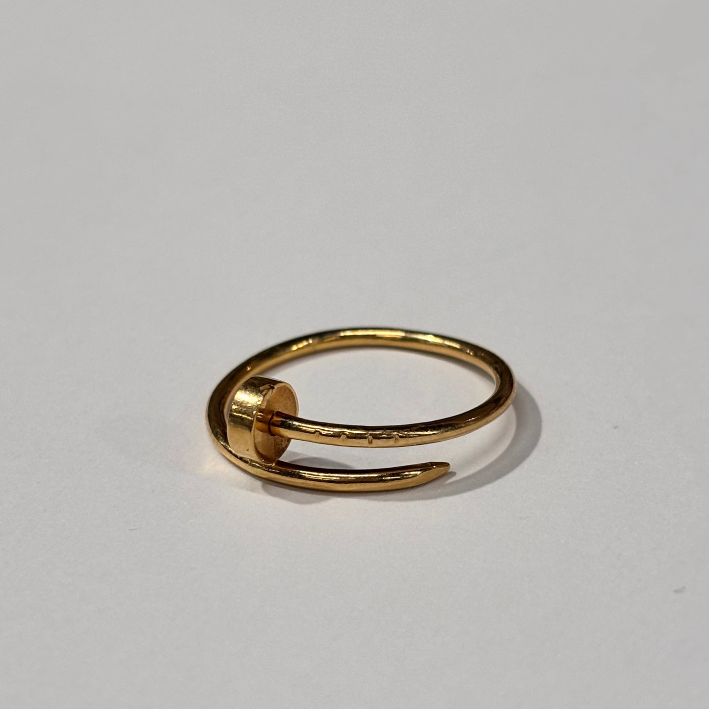 Bague demi tour en or jaune 18K Taille-60