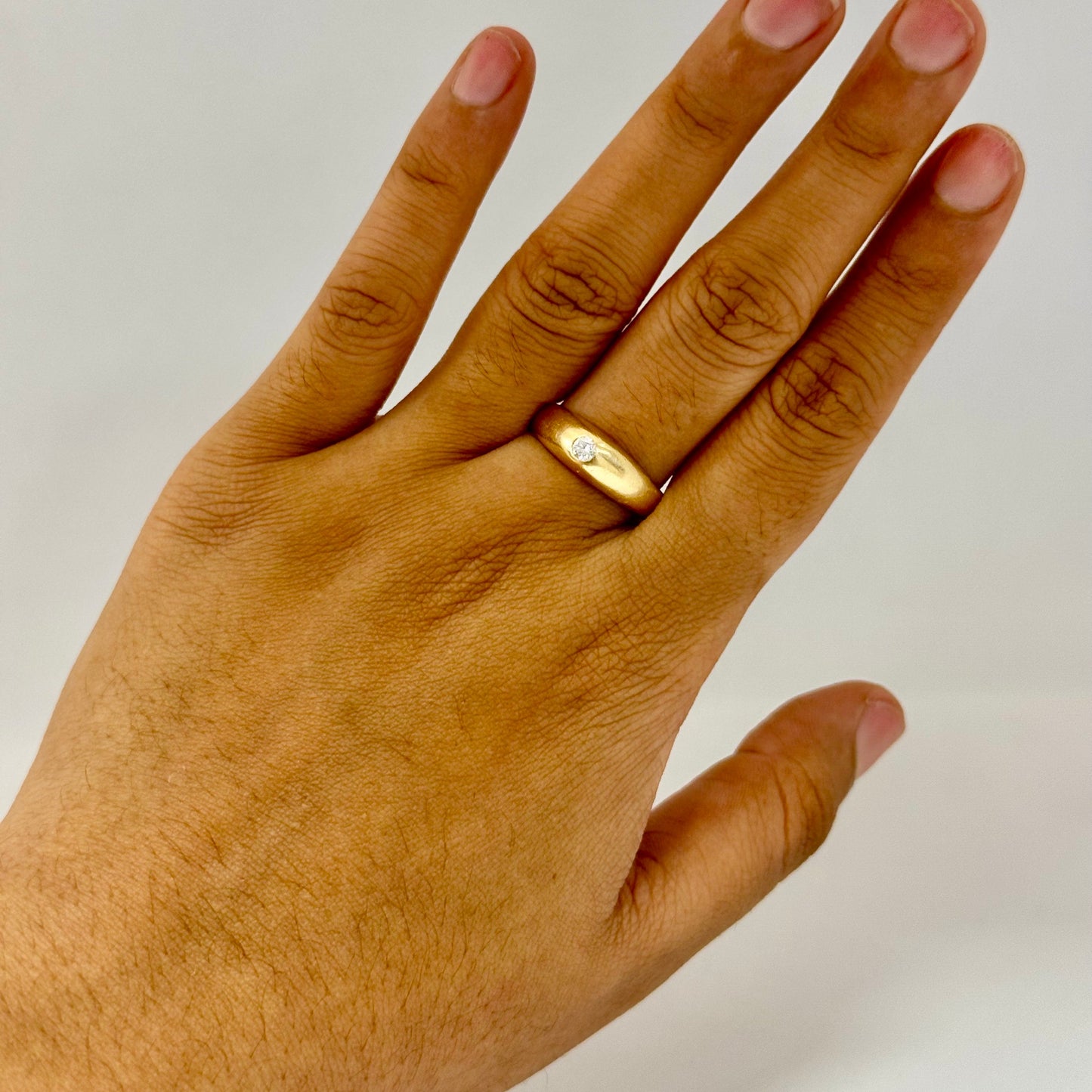 Solitaire en Or Jaune 18K 59-Taille