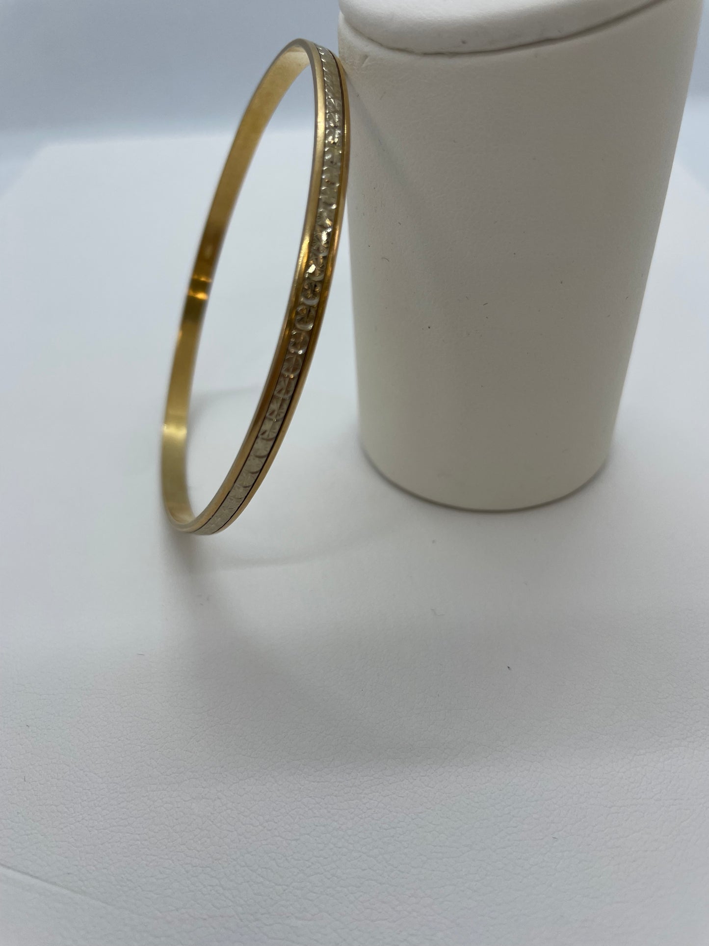 Bracelet Semainier en Or jaune et or Blanc 18K 11.81 Grs