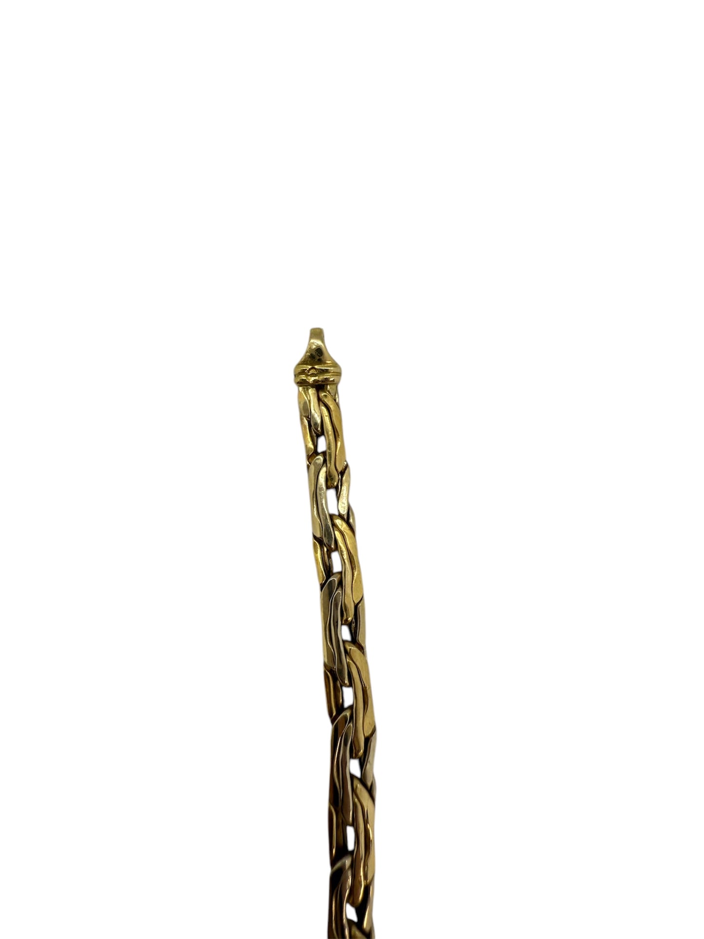 Collier Ras du Cou Or Jaune 18K Maille Haricot