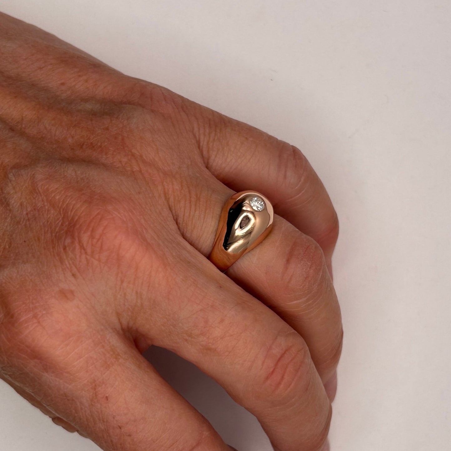 Jonc en Or Jaune 18K Taille-51/52