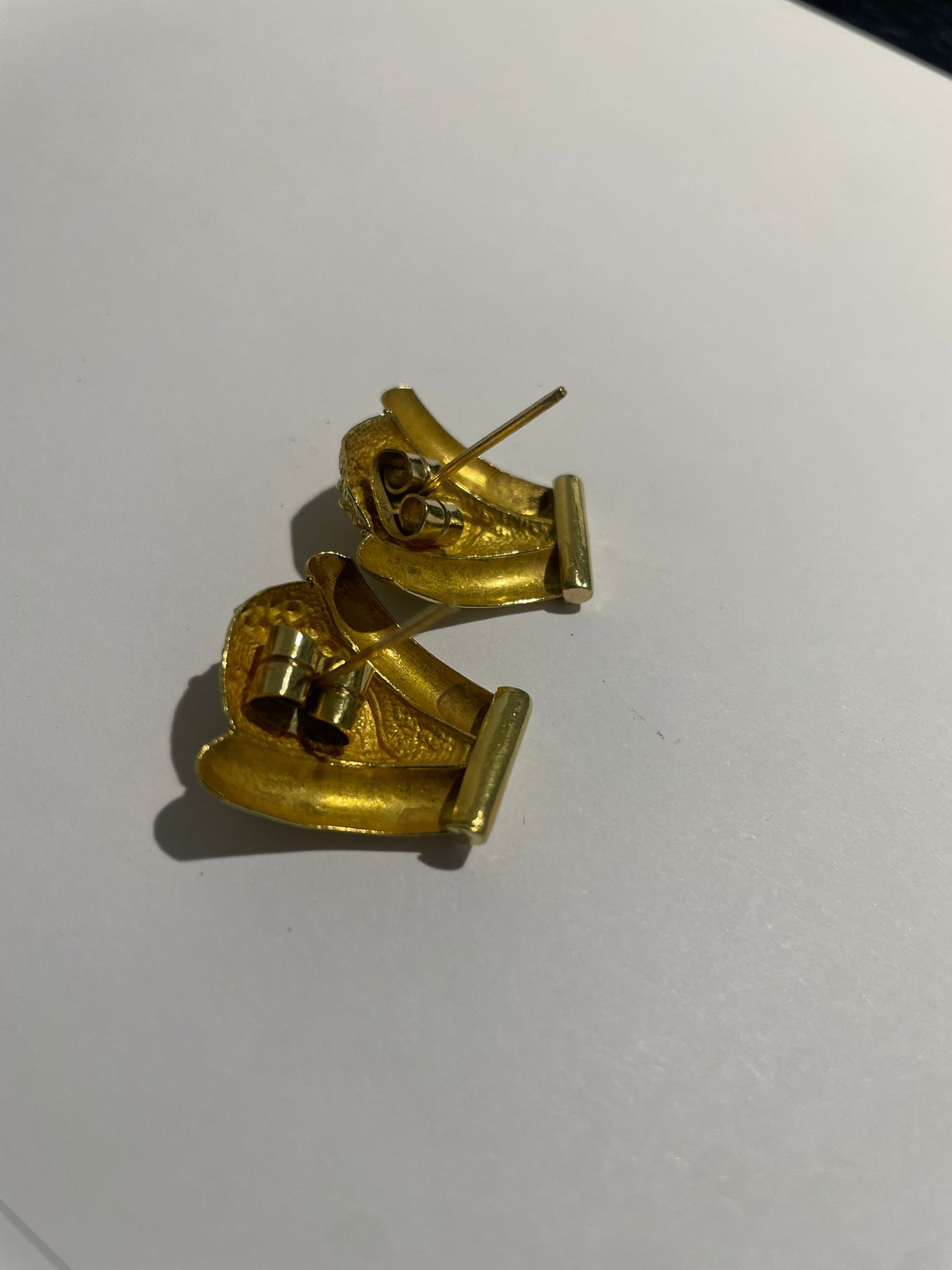 Boucles d'oreilles en or jaune 18K 8.24 Grs