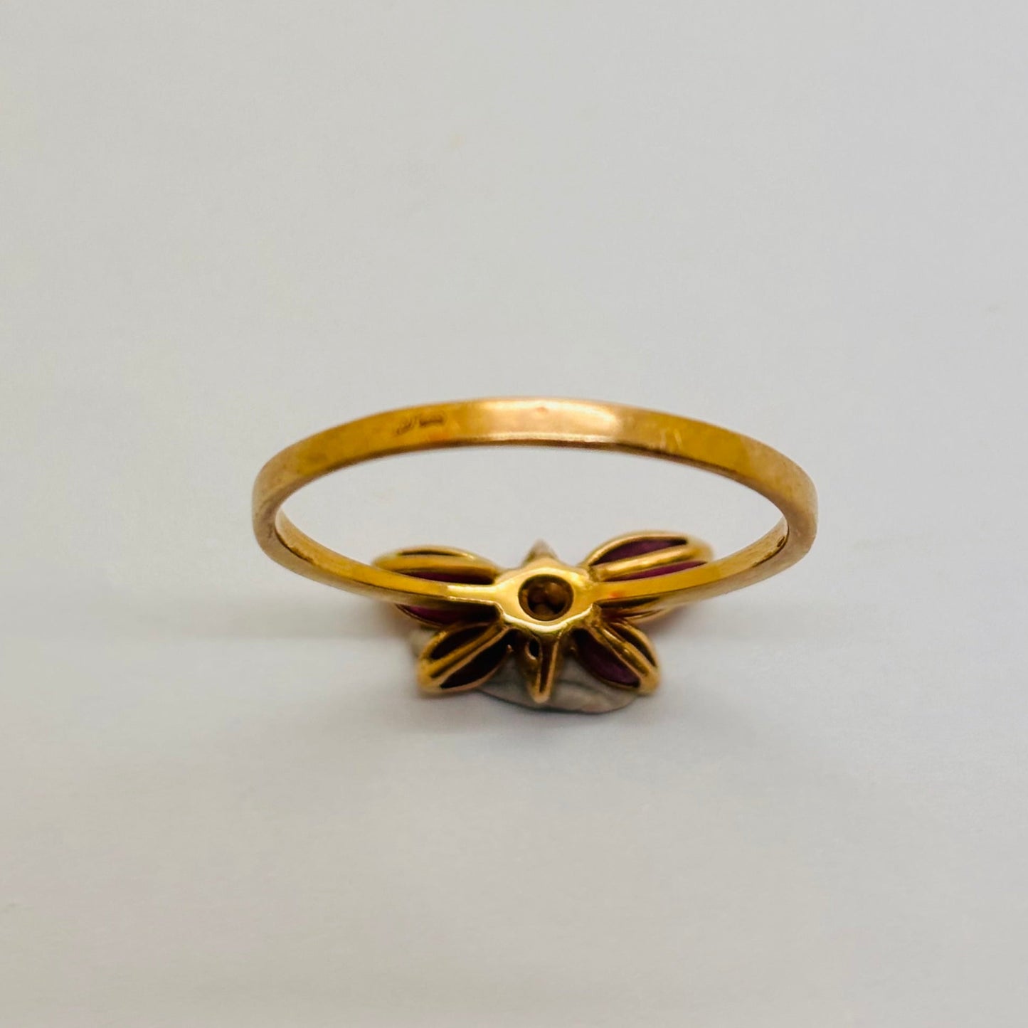 Bague en or jaune 18K Taille-57
