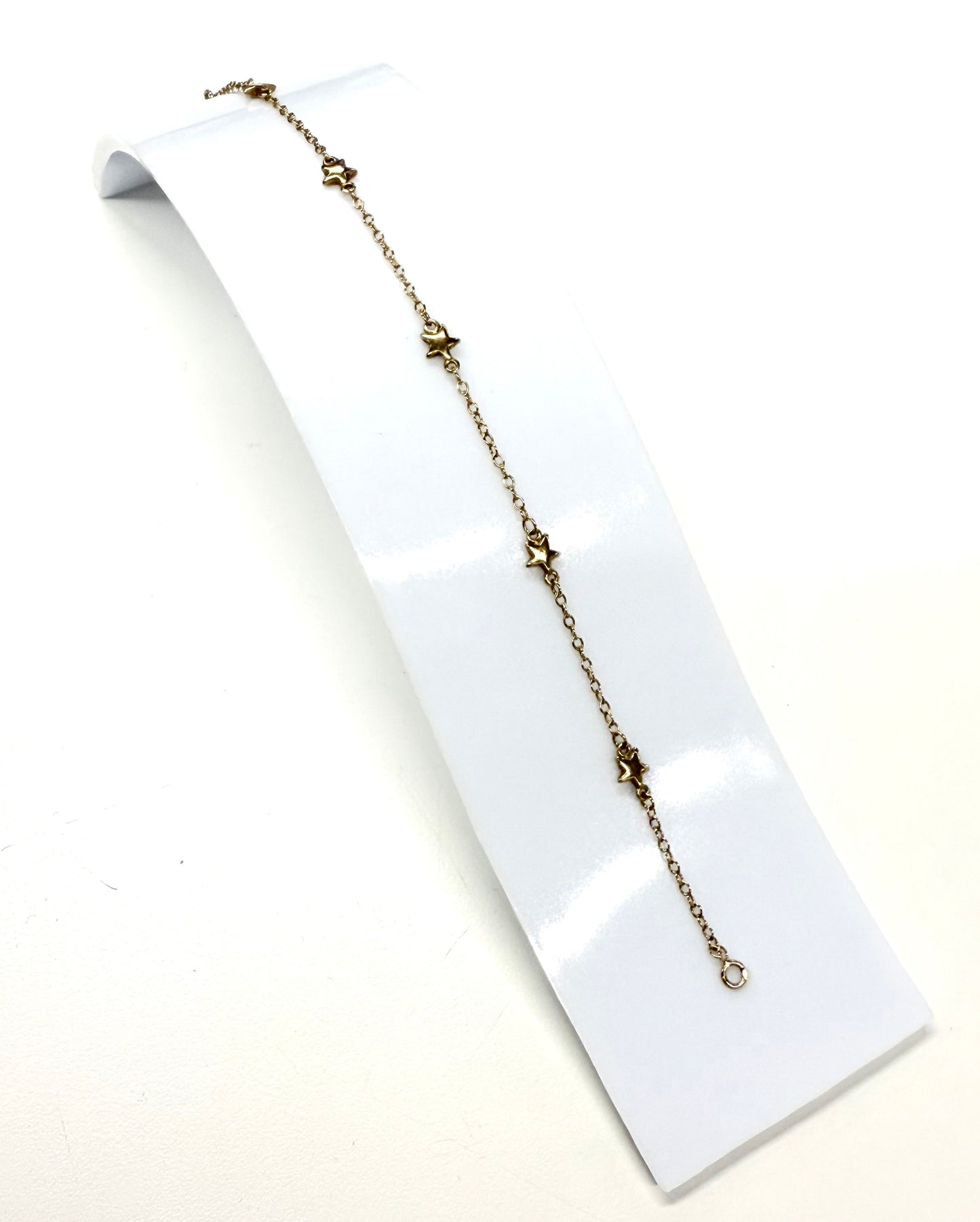 Bracelet étoile en or jaune 18k Lg 18.5cm