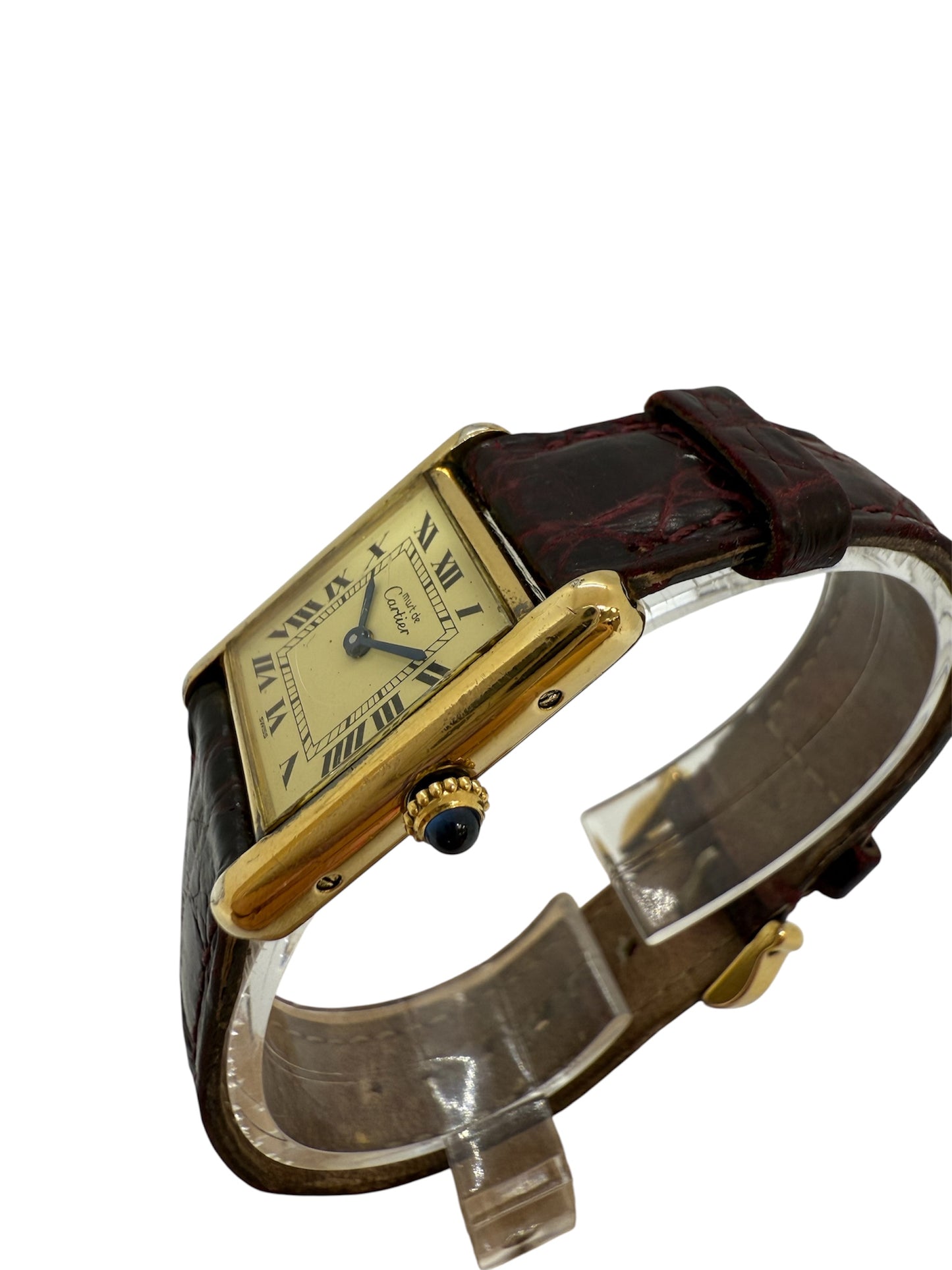 Montre Cartier Tank Must Vintage 1980/1990 en Très Bon Etat