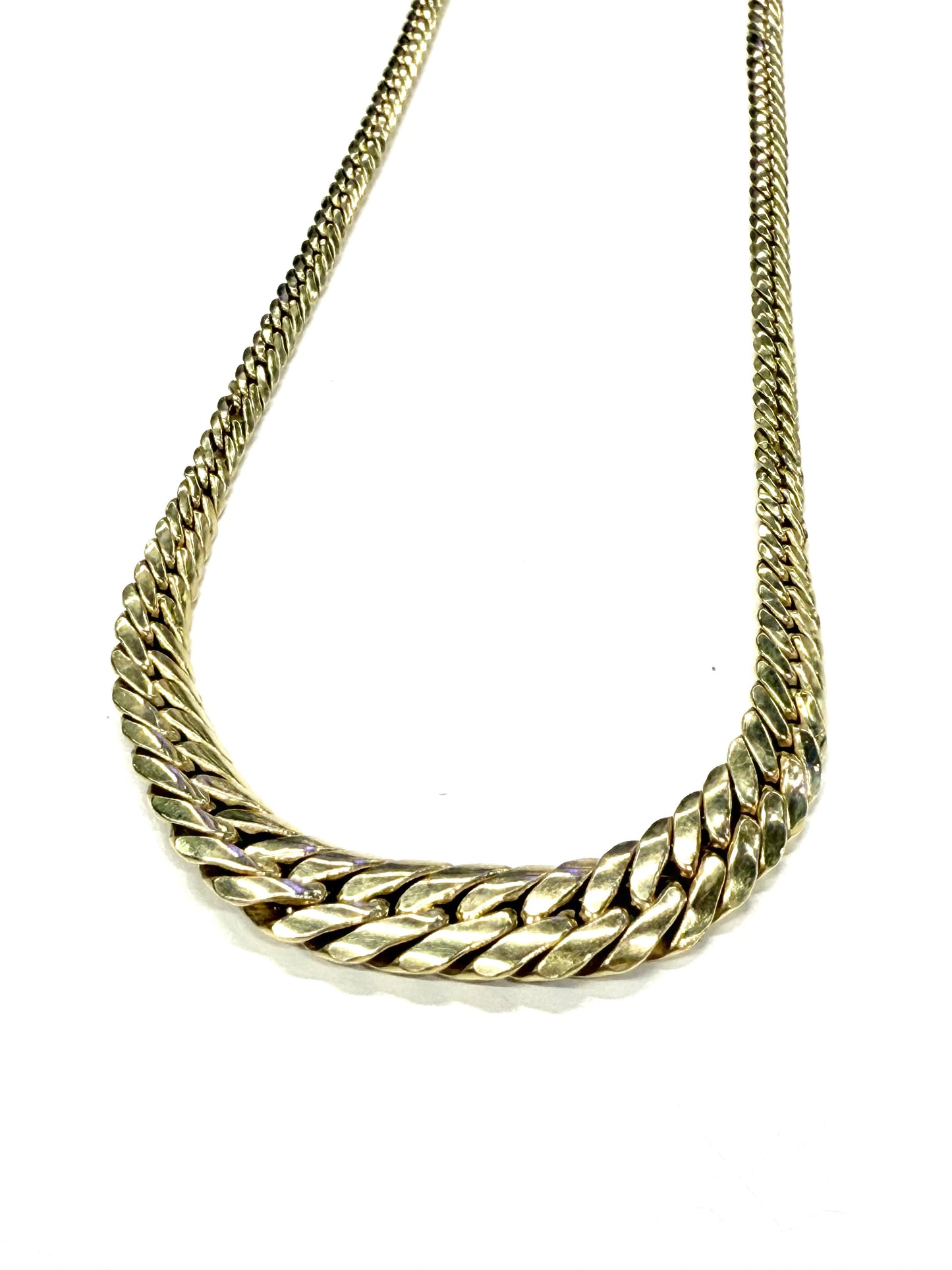 Collier Ras du Cou Or Jaune Maille Anglaise 18k - 8.60 Grs