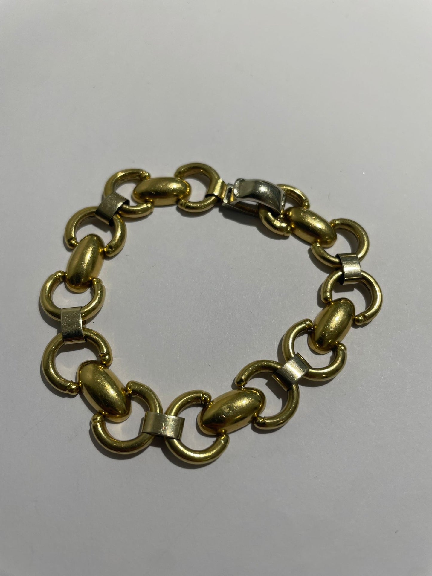 Bracelet Maillon Jaseron Or Jaune 18k - 19.19 Grs