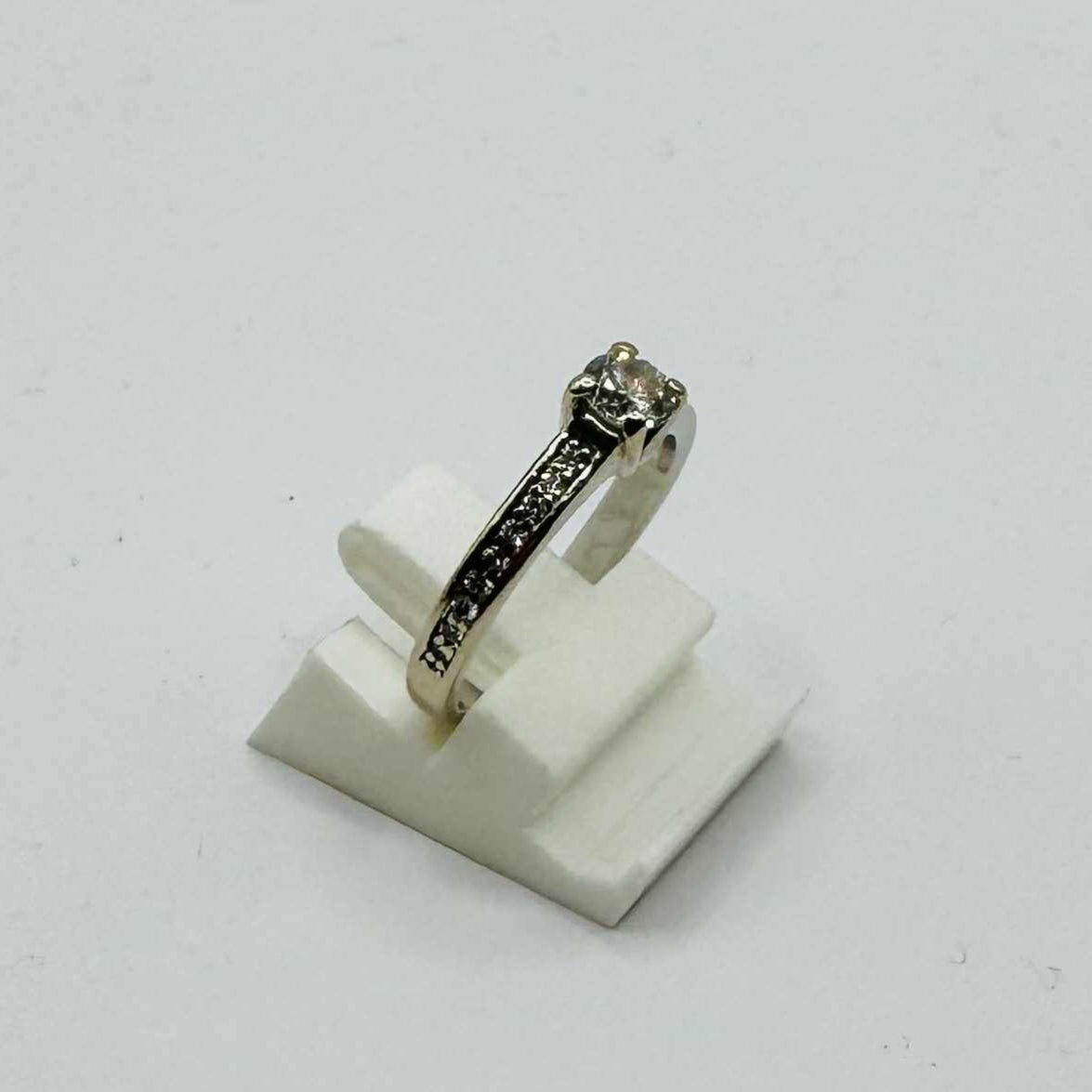Bague Demi Tour en Or Gris 18K Taille-51
