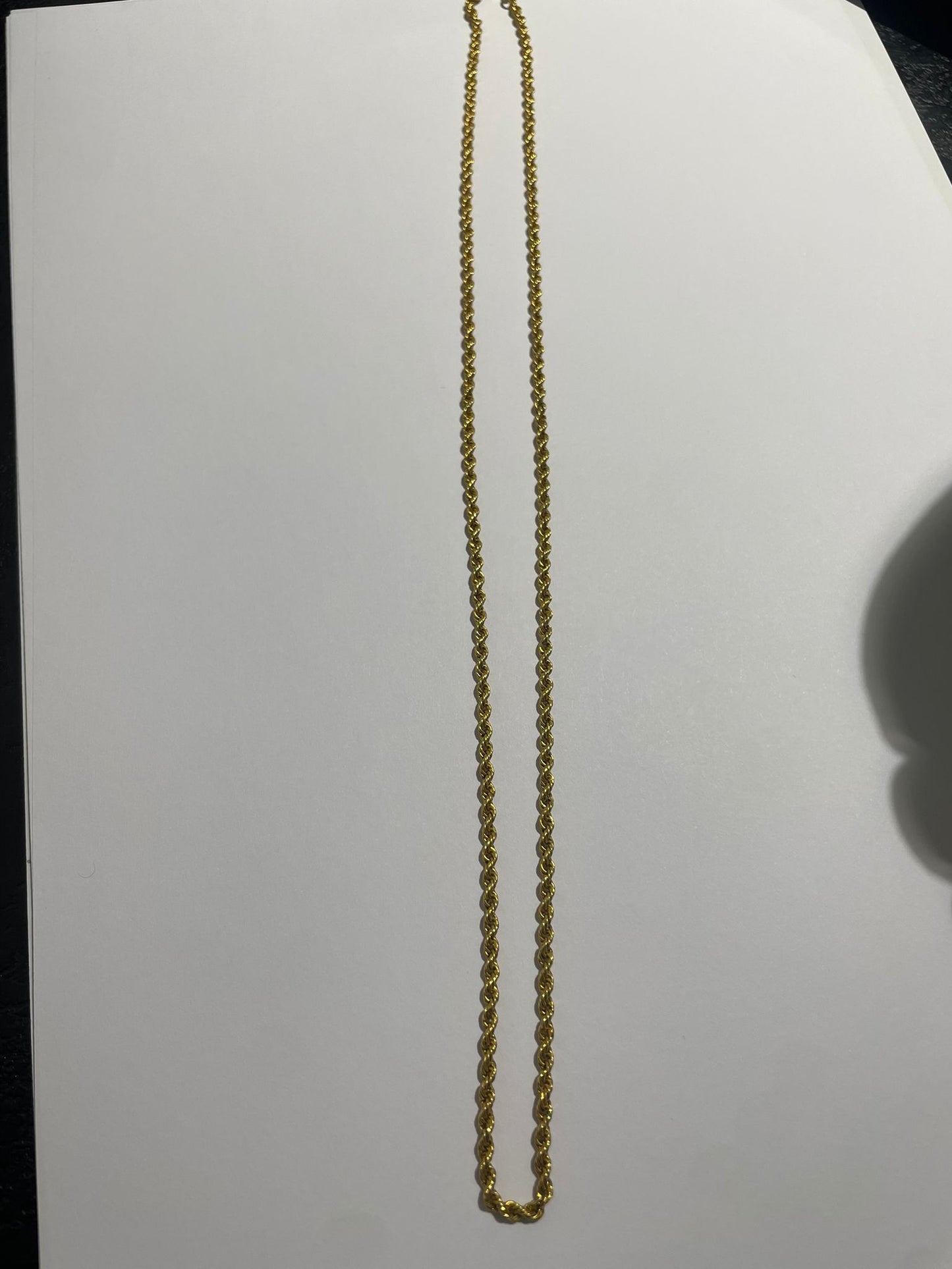 Collier Chaîne Longue en Or Jaune 18k 16.02 Grs