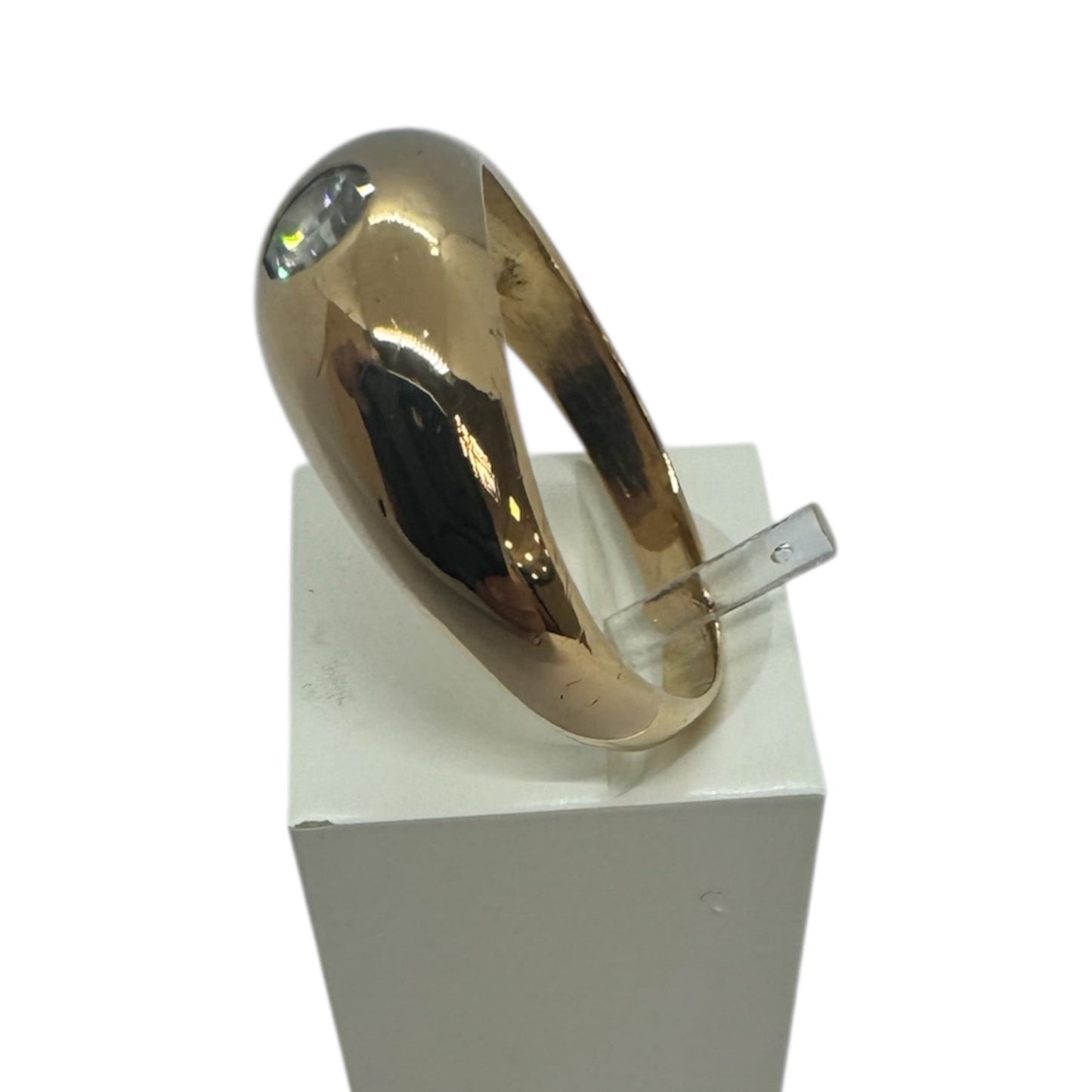 Bague Solitaire en Or Jaune 18 et Diamant 0,25 K - T 60