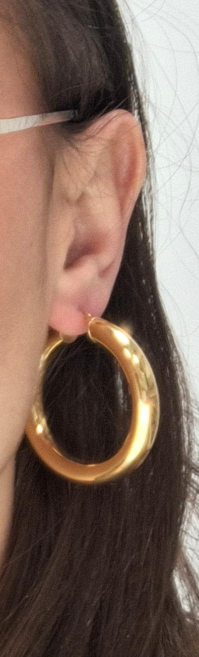 Boucles d'oreilles Créoles Or Jaune 18 Carats