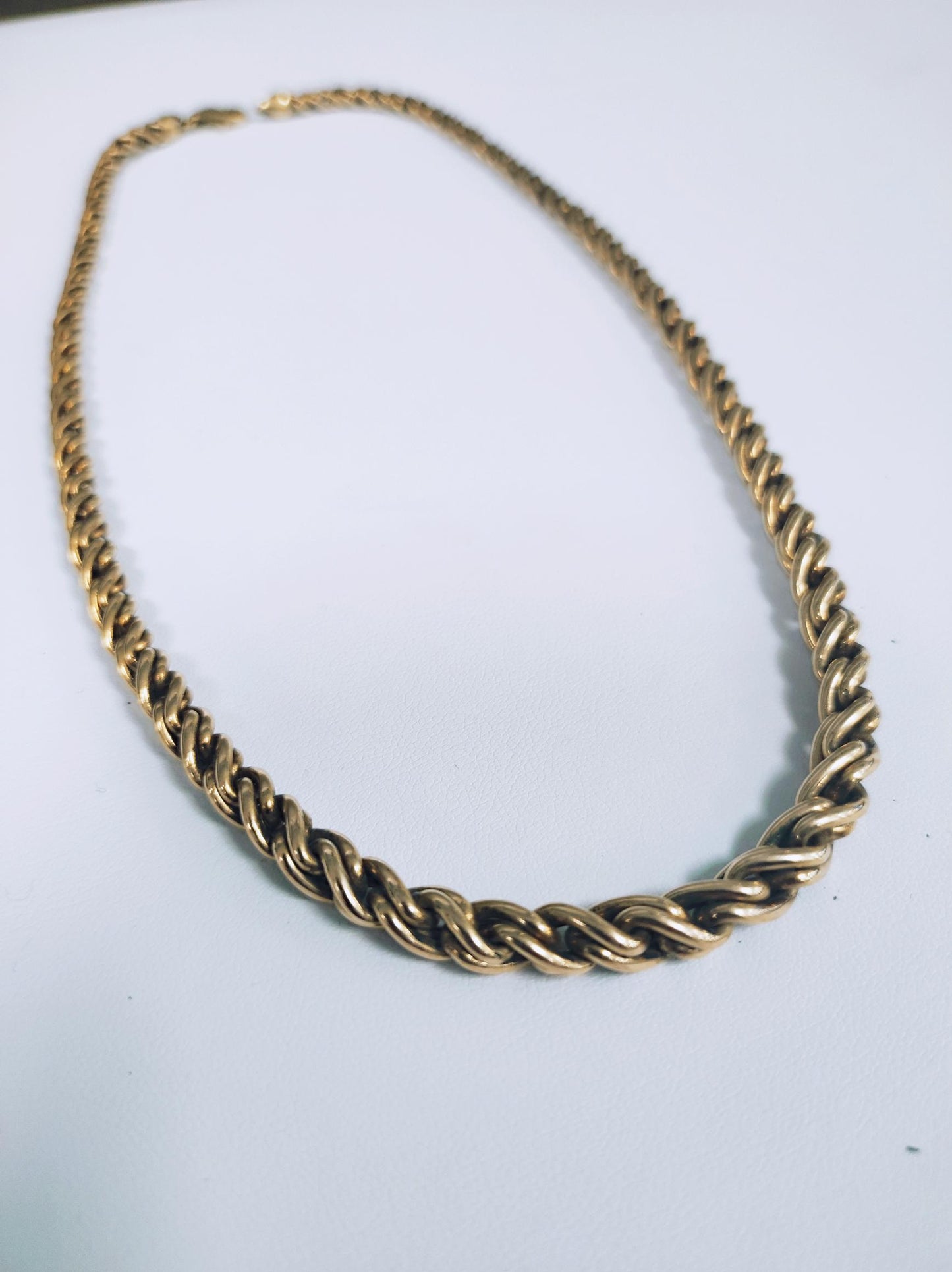 Collier Princesse en Or Jaune 18K Torsadé 44,5cm