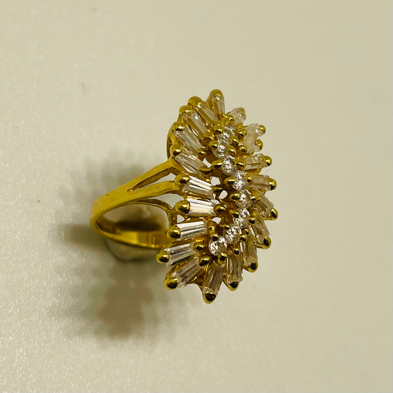 Bague Or Jaune 18K Taille-53