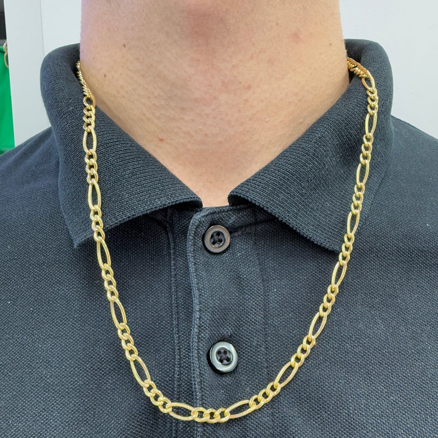 Collier à longue chaîne en or jaune 18 carats – 13,50 Grs