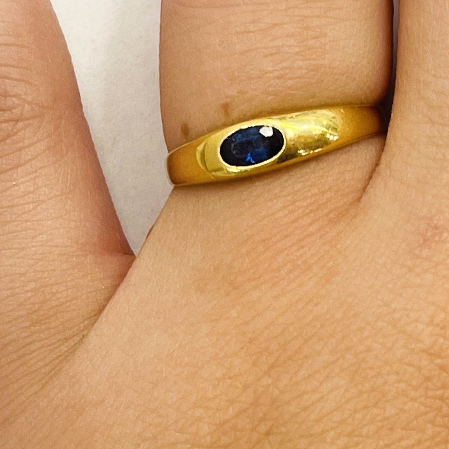 Bague en Or Jaune 18K Taille-52