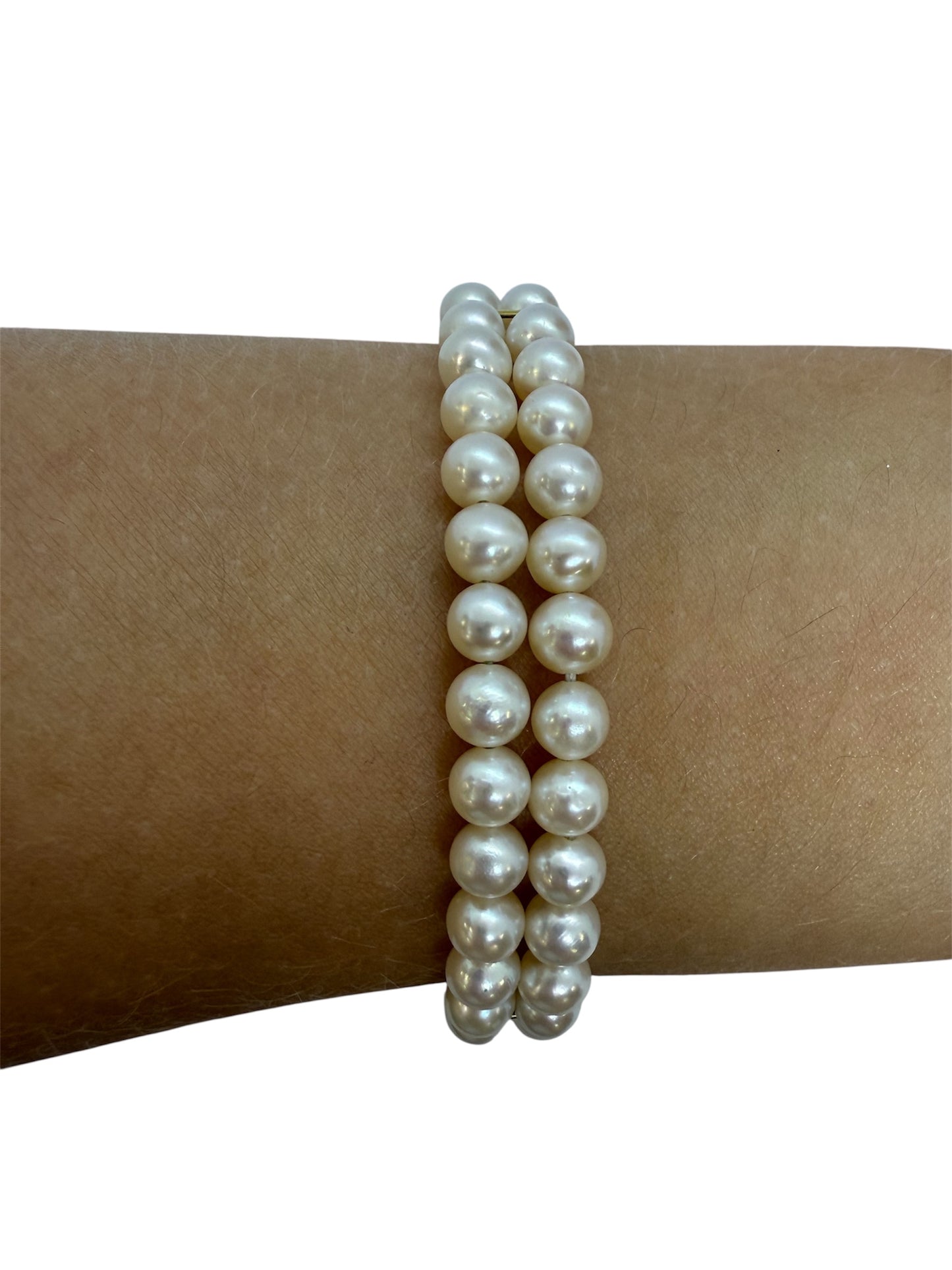 Bracelet perles en Or Jaune 18K 13.06 Grs