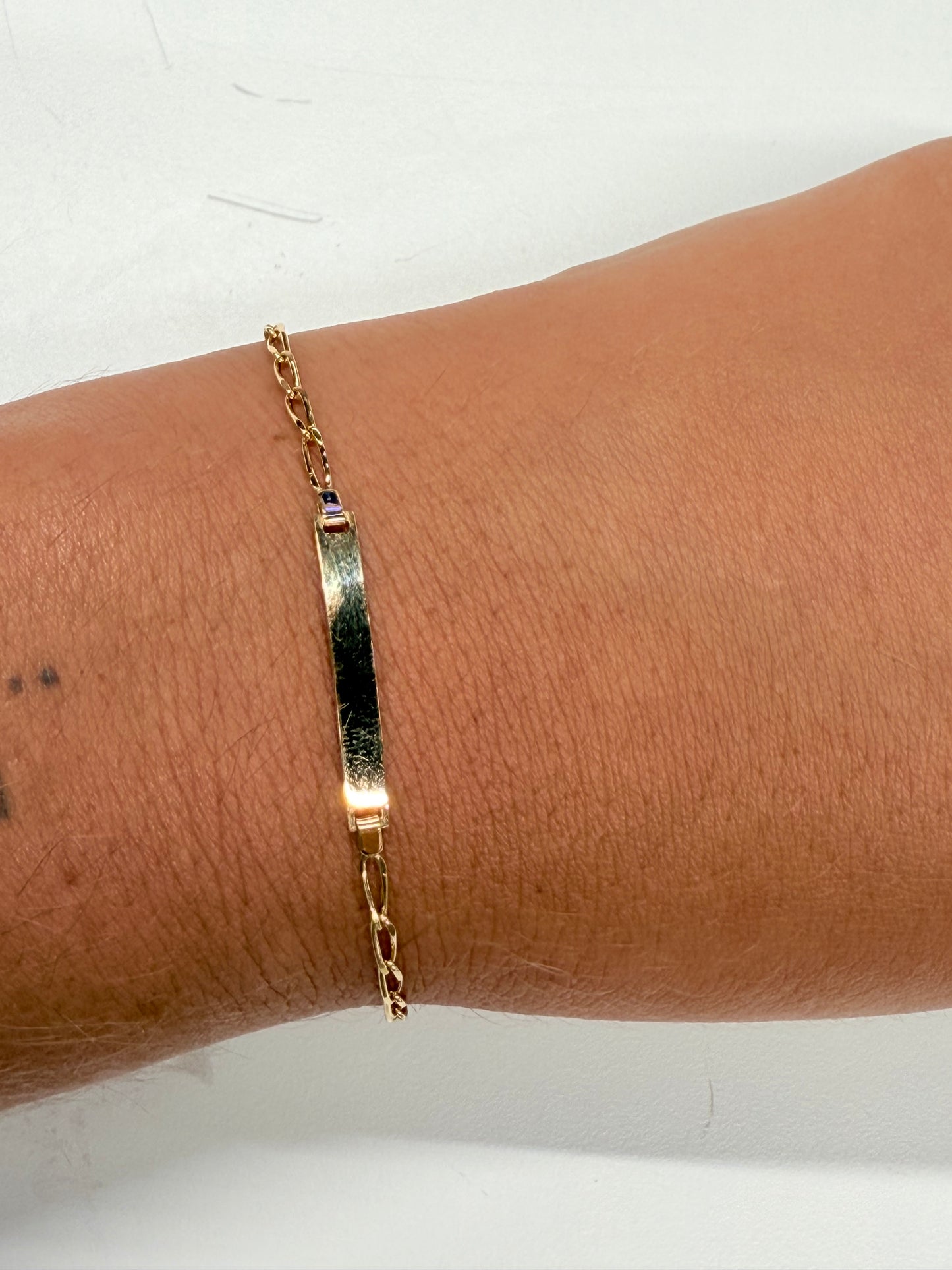 Bracelet Identité Or Jaune 18 Carats Enfant