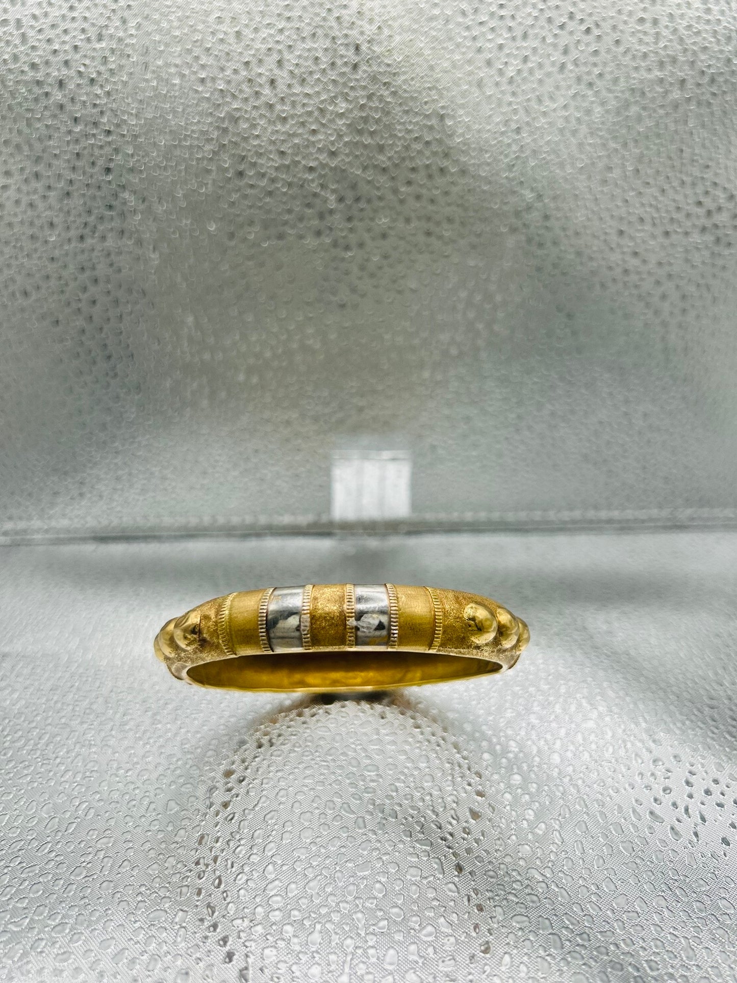 Bracelet Jonc Or Jaune 18 Carats Maille Articulée