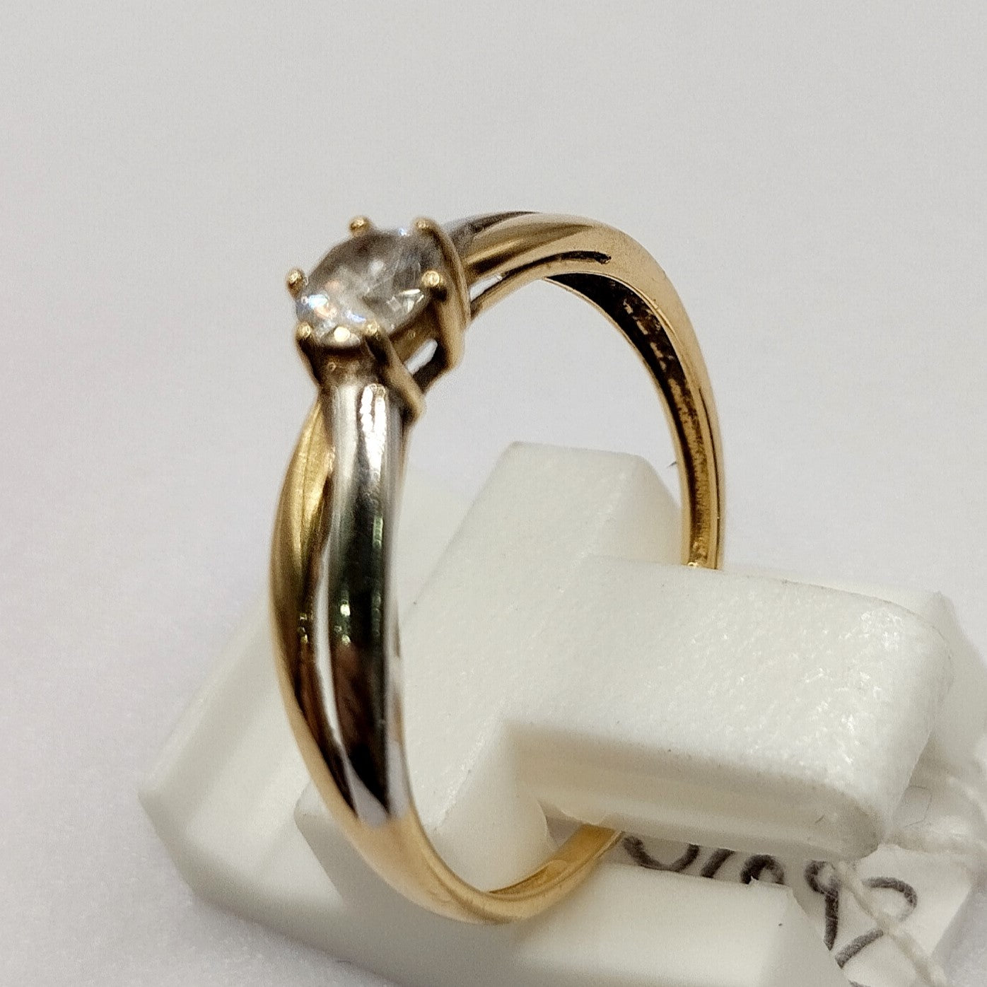 Solitaire 2 Ors avec Oxyde de Zirconium