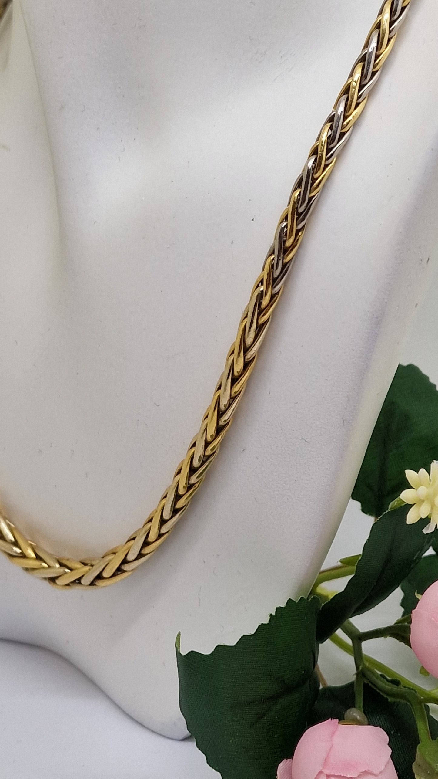 Collier Maille Palmier 2 Ors 18 K - 19,07 Grs