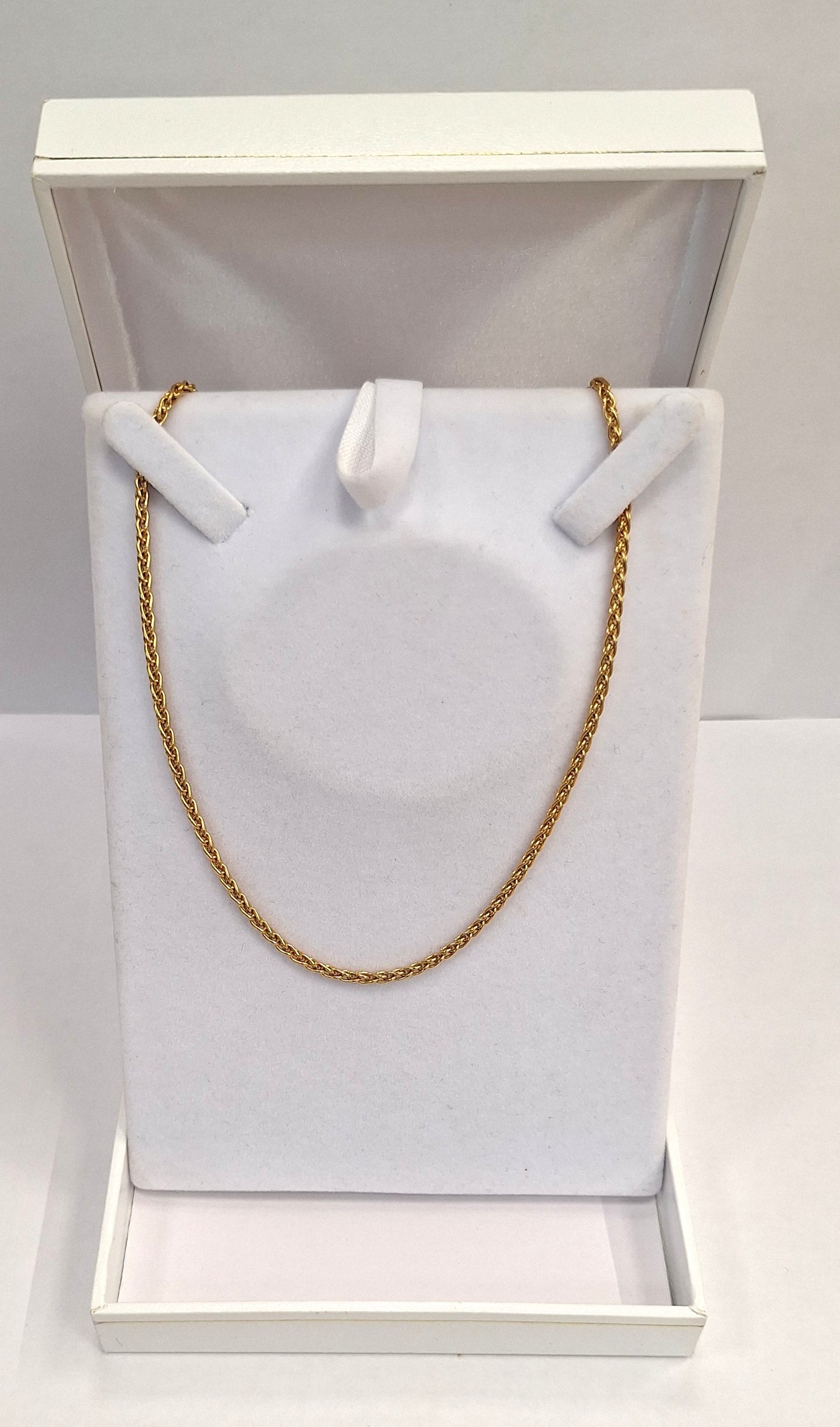 Collier Princesse en Or Jaune 18K Maille Palmier