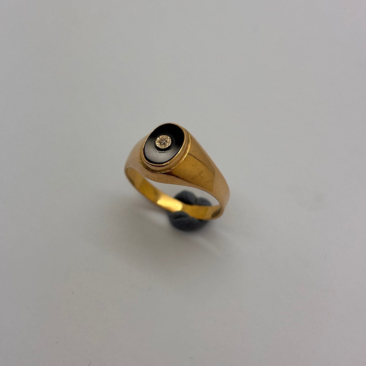 Chevalière en Or Jaune 18K Taille-53