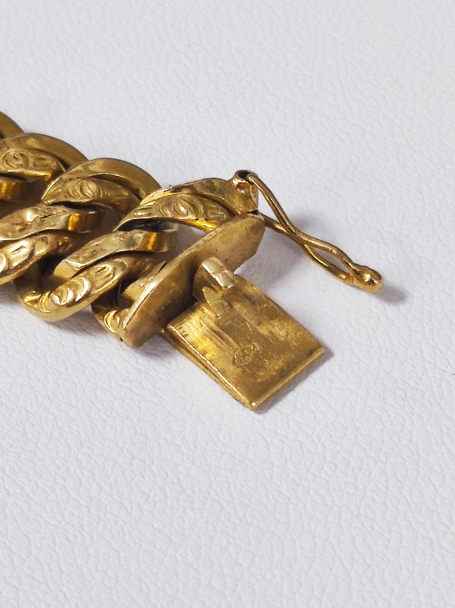Bracelet Maillon Américain Or Jaune 18K