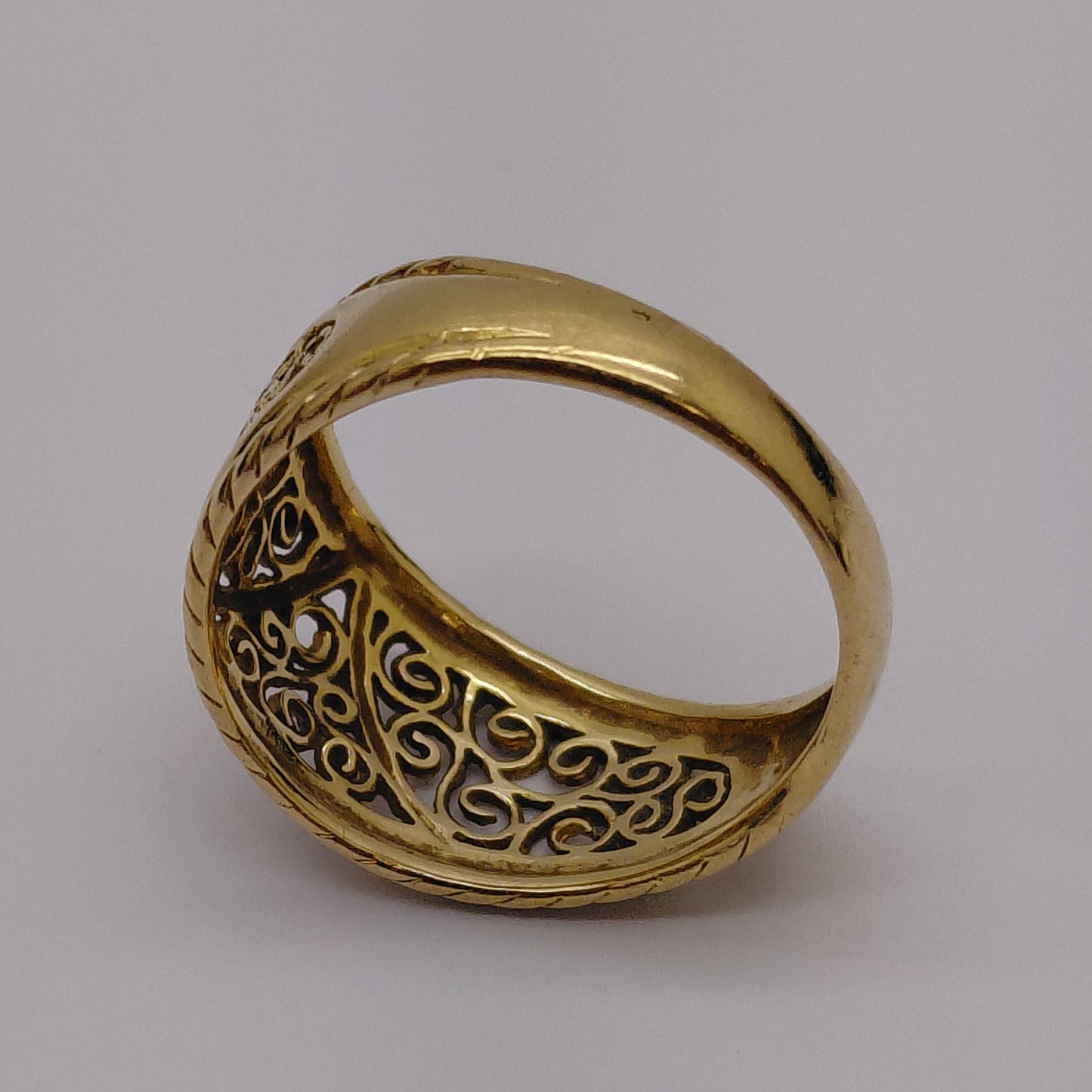Bagues fantaisie en or jaune 18K Taille-50