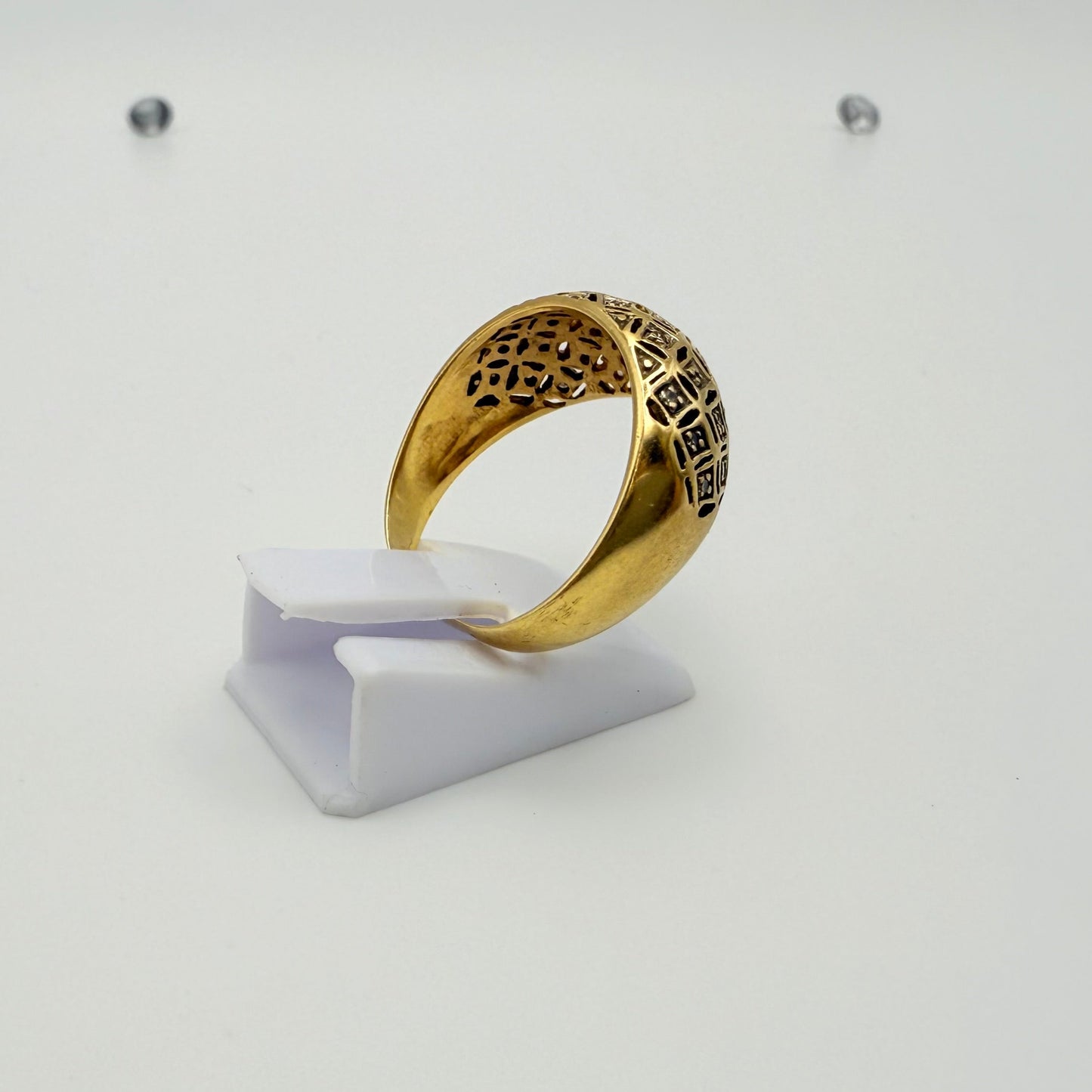 Bague Ancienne en Or Jaune 18 Carats - T 58