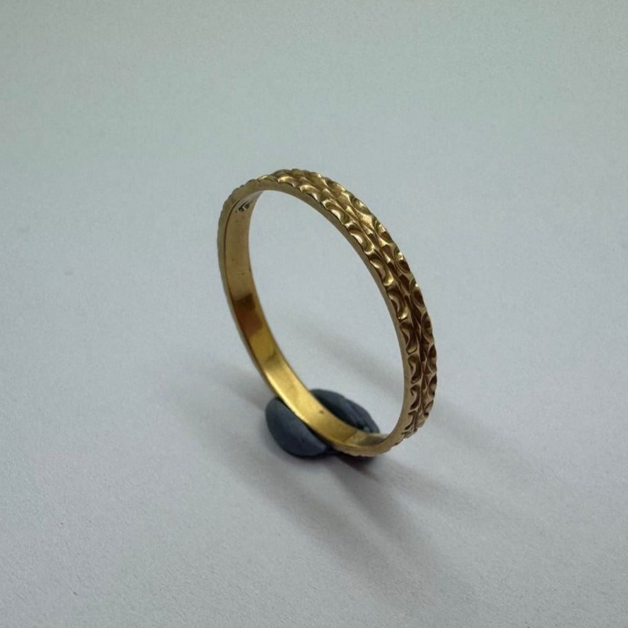 Alliance en Or Jaune 18K Taille-50