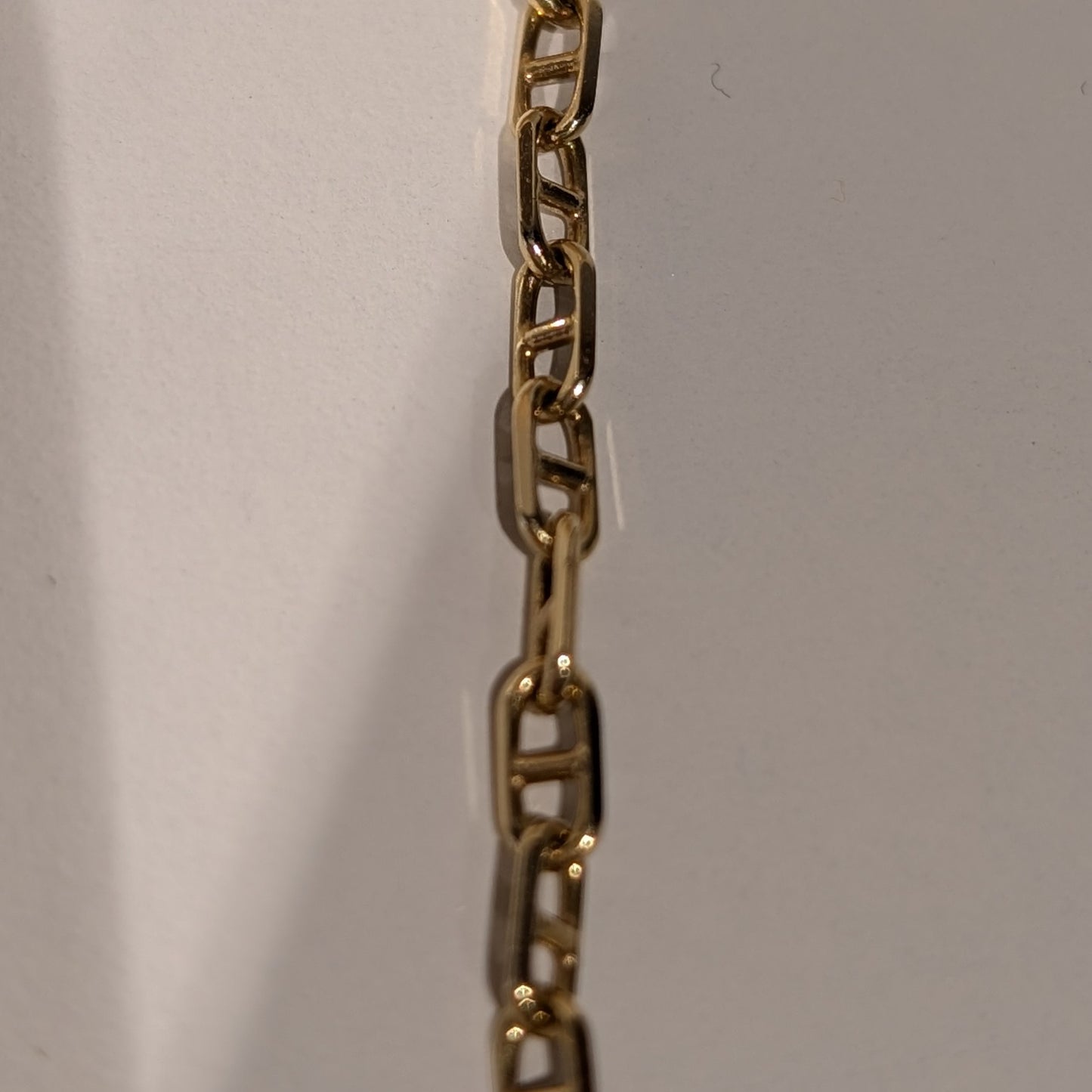 Collier or maille marine