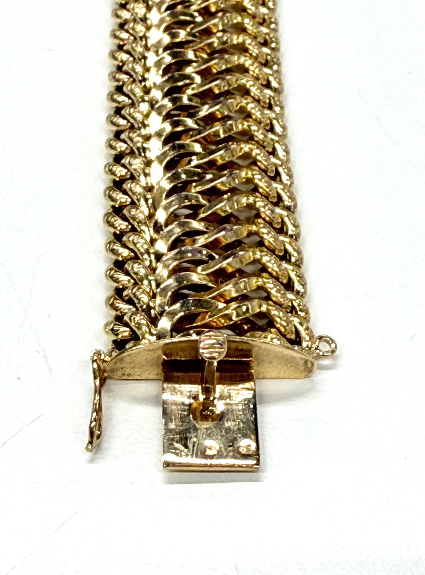 Bracelet Or Jaune Maille Américaine 750/1000 (18k) - Très Bon Etat